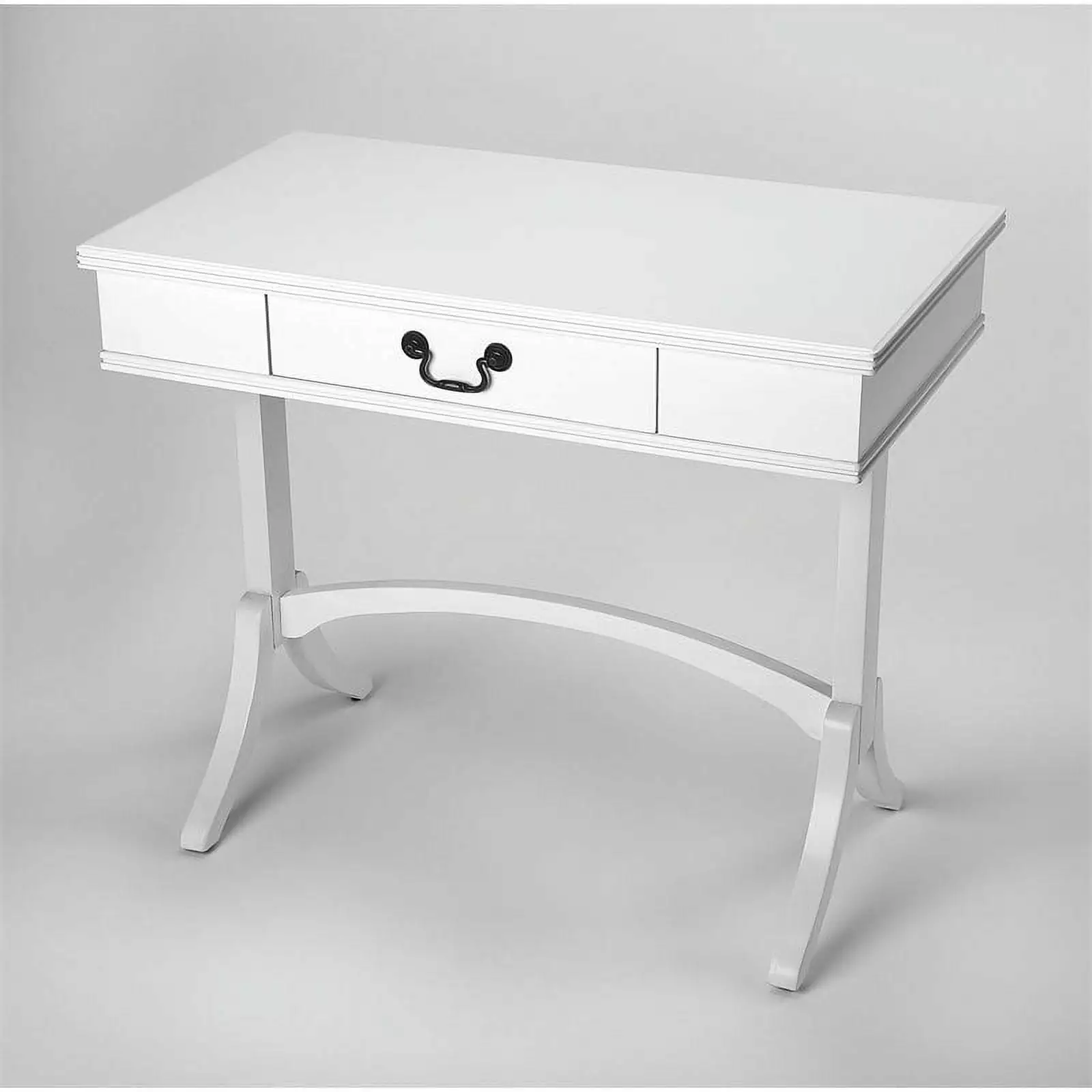 Beaumont Lane Mastercrafted White Writing Desk Elegant Design