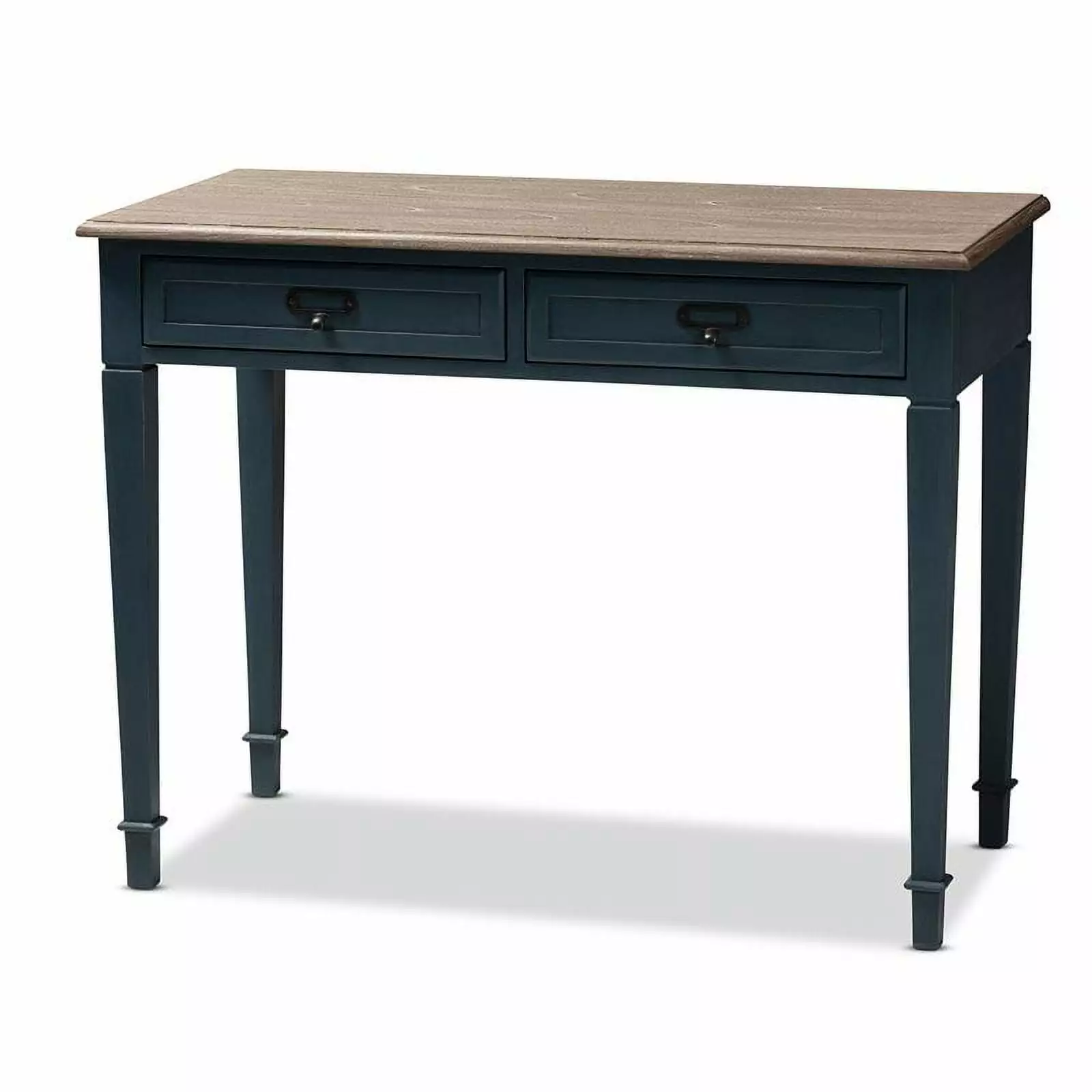 Bowery Hill Blue Wood Accent Writing Desk Home Office