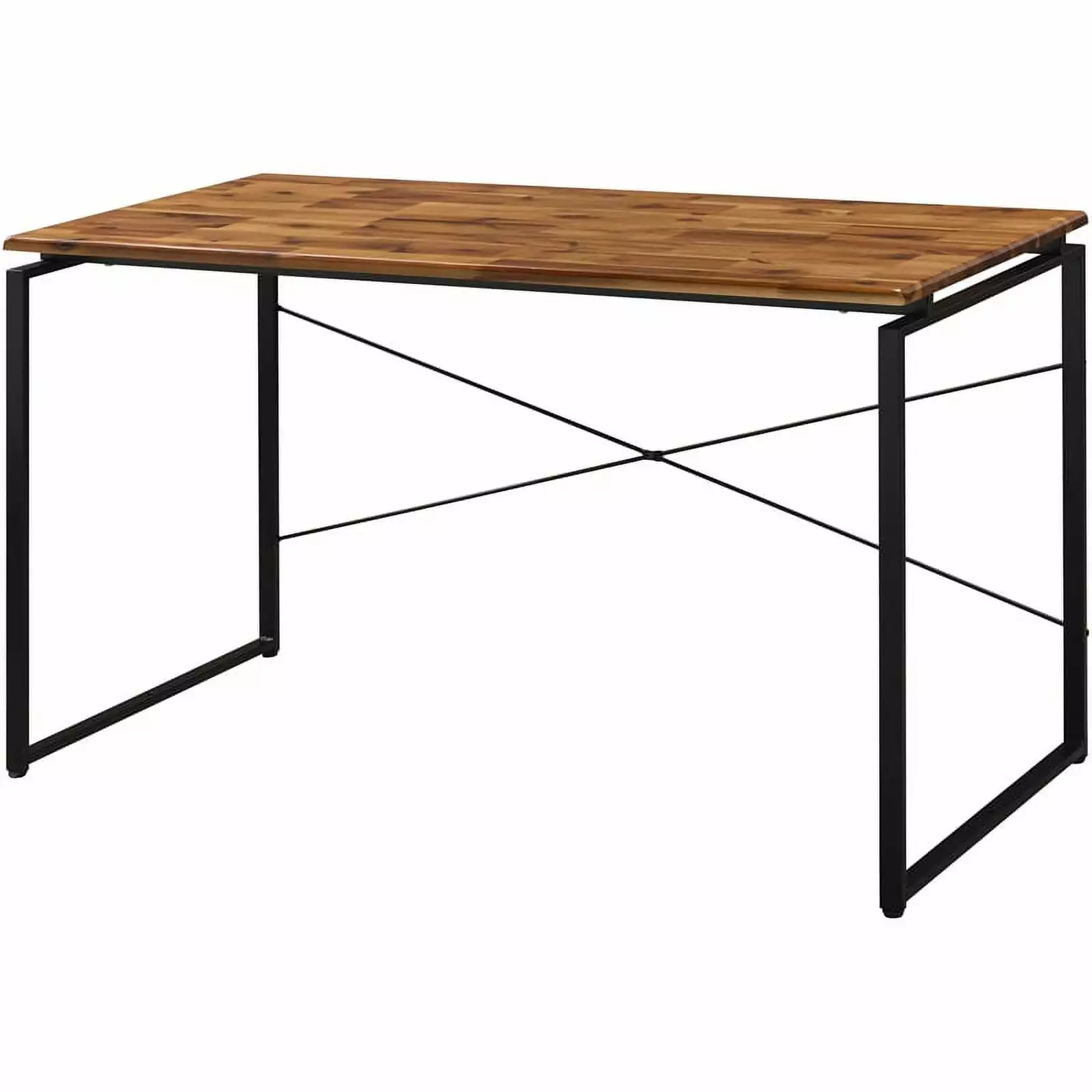 Bowery Hill Contemporary Wood Desk Oak & Black