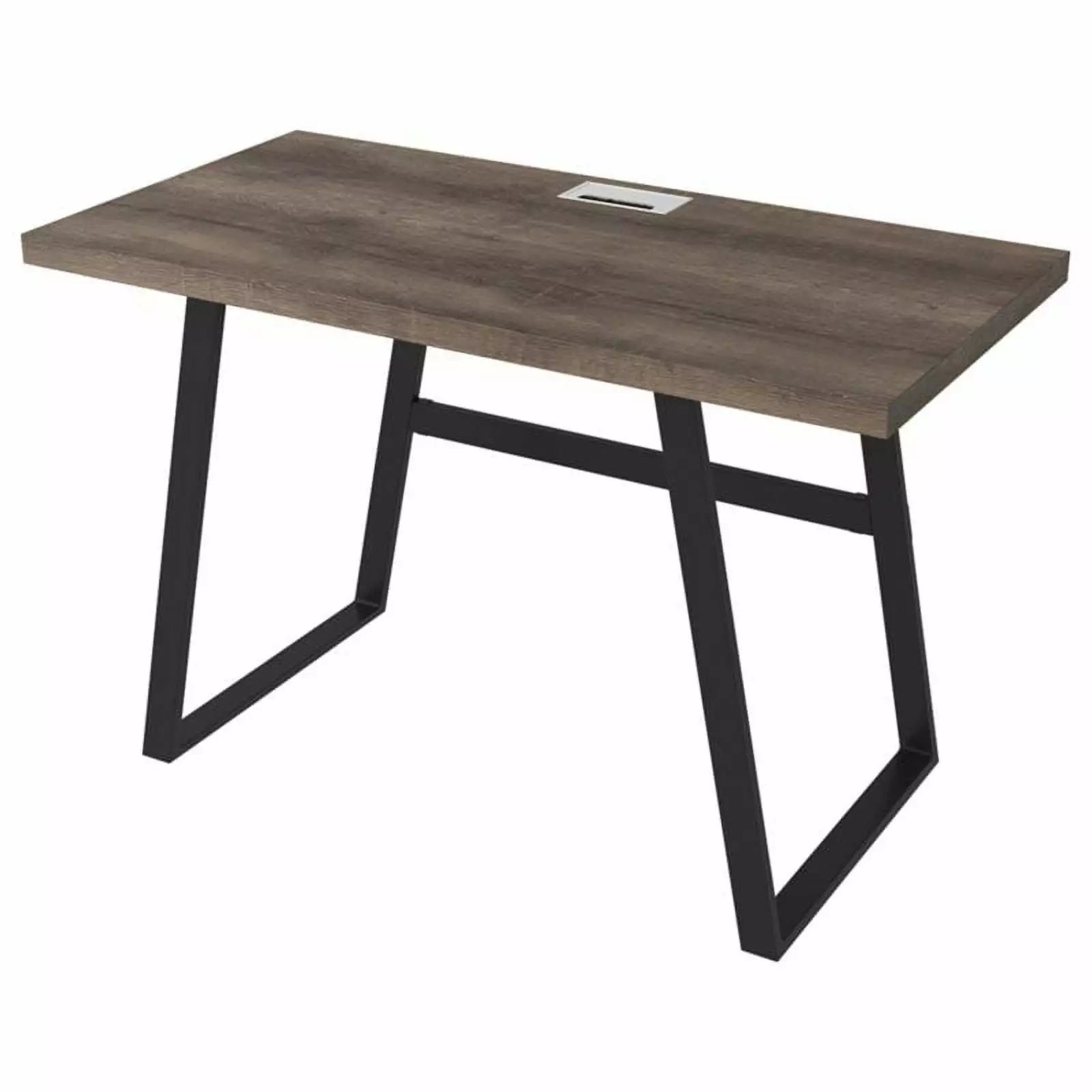 Bowery Hill Small Gray Engineered Wood Desk - Space-Saving Home Office