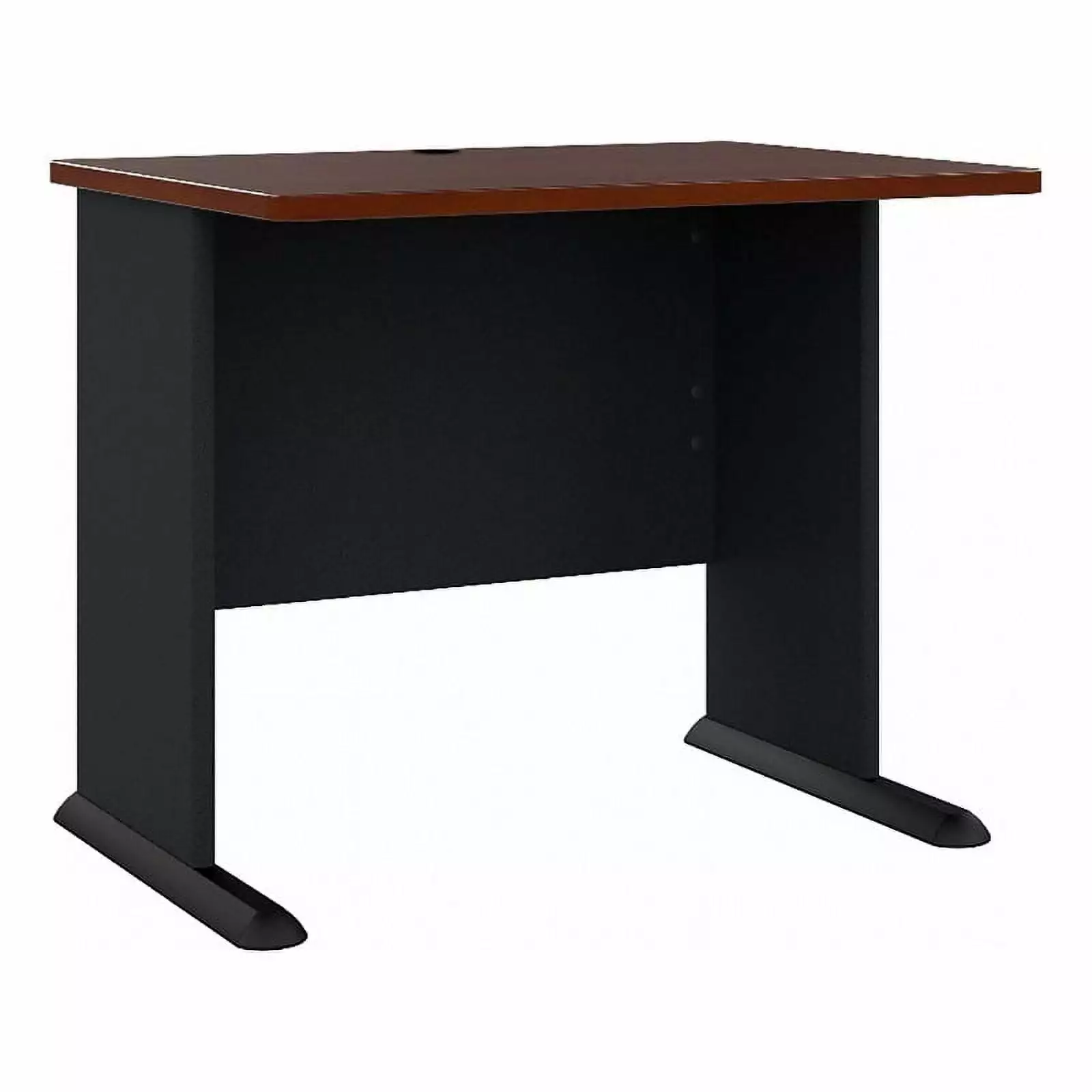 Bowery Hill 36 Transitional Engineered Wood Desk Hansen Cherry/Gray