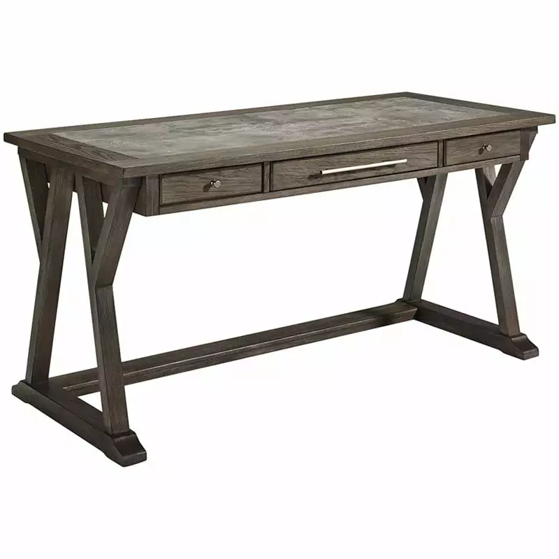 Bowery Hill Writing Desk Grayish Brown - Modern Home Office Desk