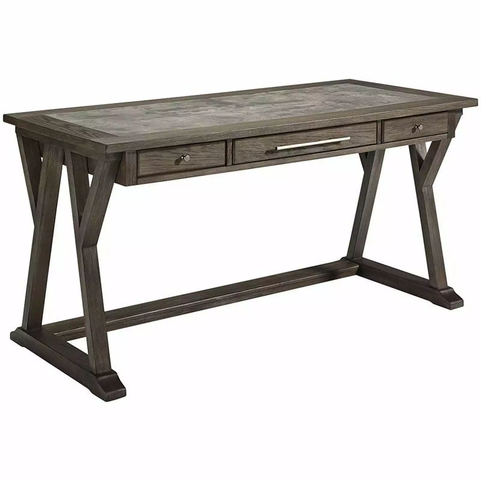 Bowery Hill Writing Desk Grayish Brown - Simple and Functional Home Office Desk