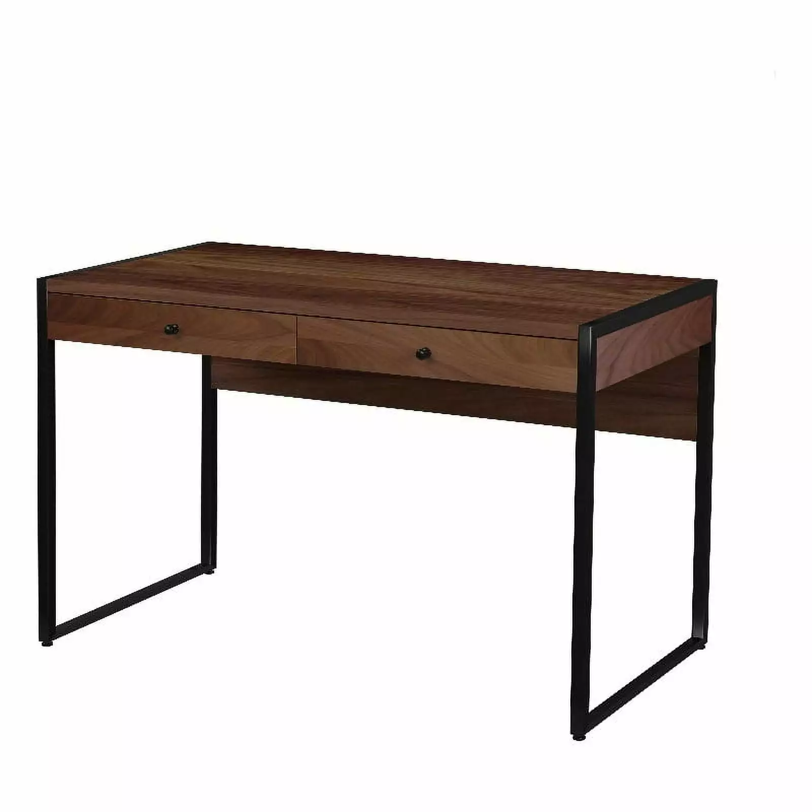 Butler Drake 2-Drawer Walnut Writing Desk - Classic Home Office Desk Storage Butler Specialty Company