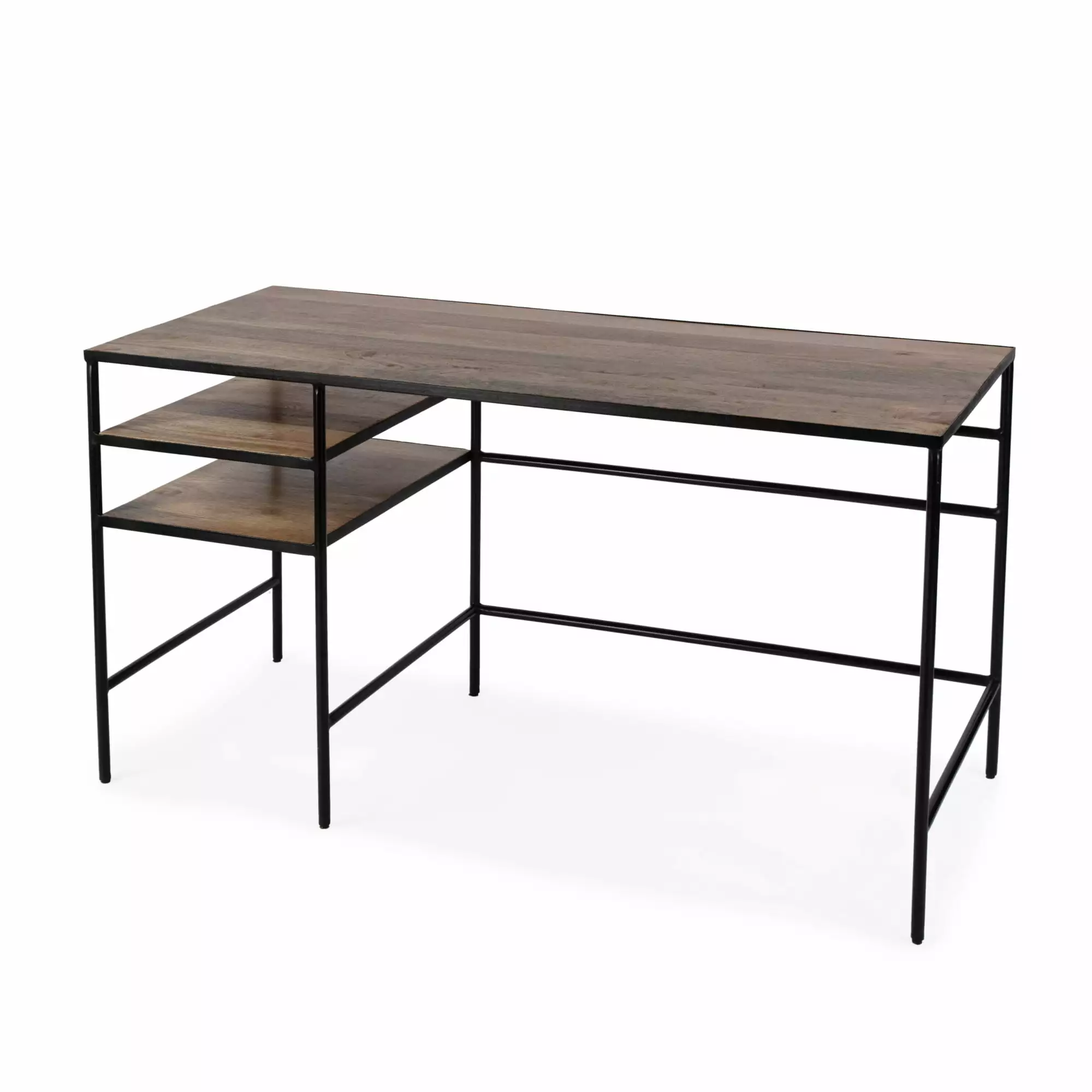 Butler Specialty Jensen Iron and Wood Writing Desk - Natural Mango Finish Butler Specialty Company