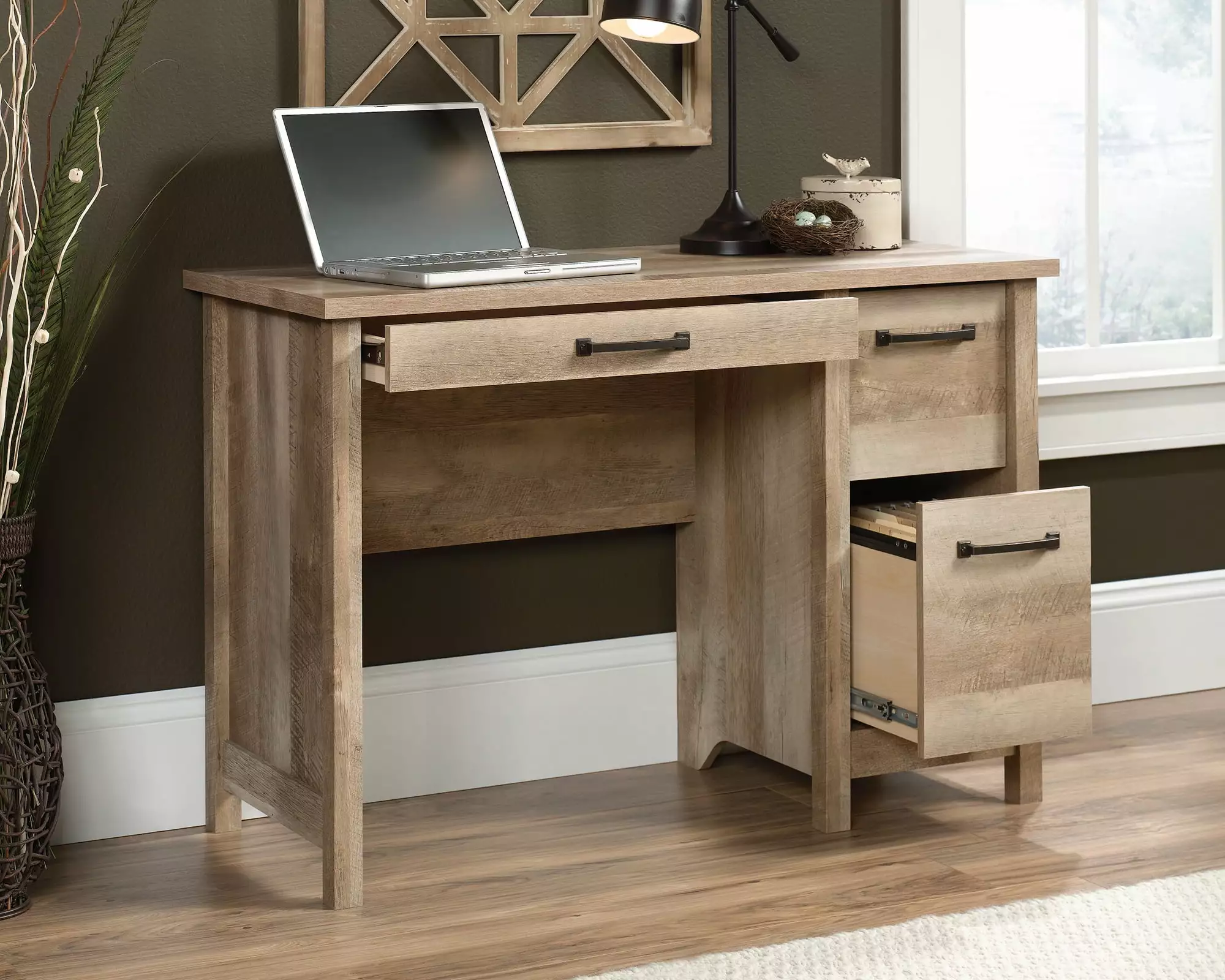 CasaSole 43 Wide Desk Lintel Oak