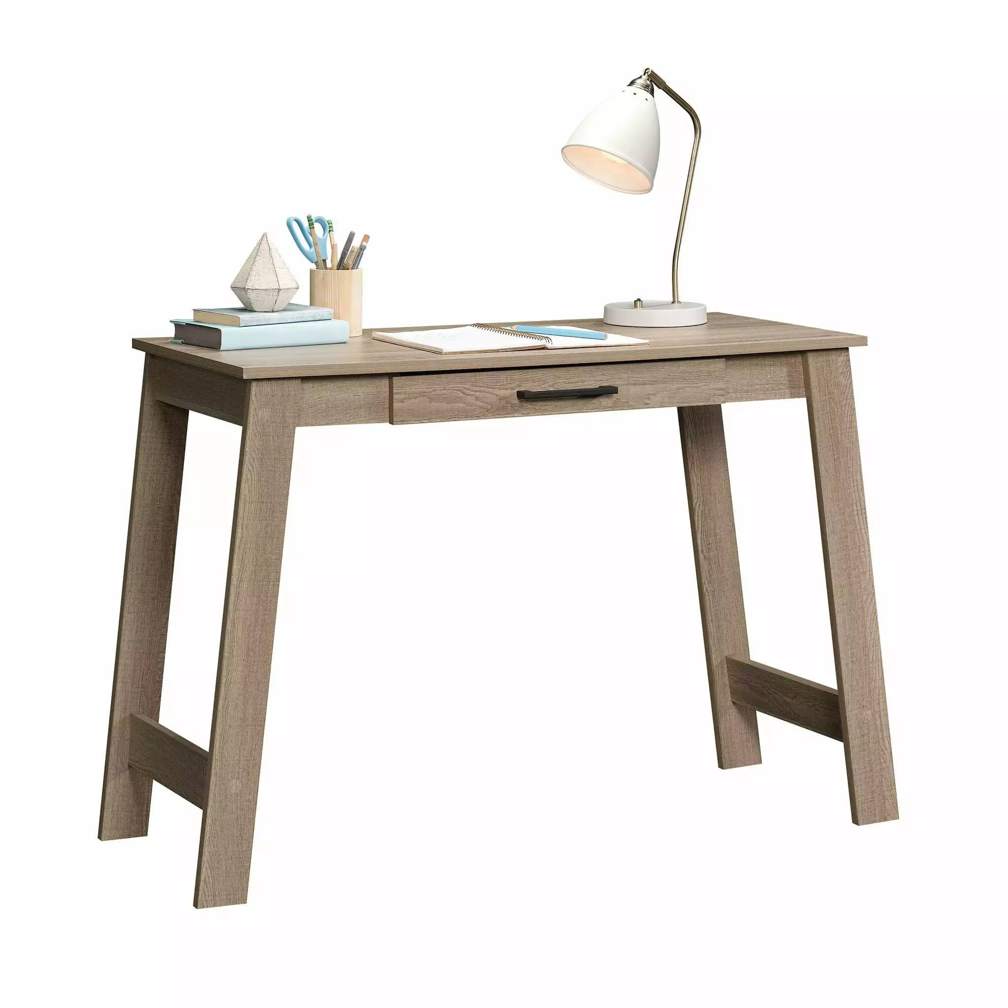 CasaSole 44 Wide Writing Table Summer Oak Finish