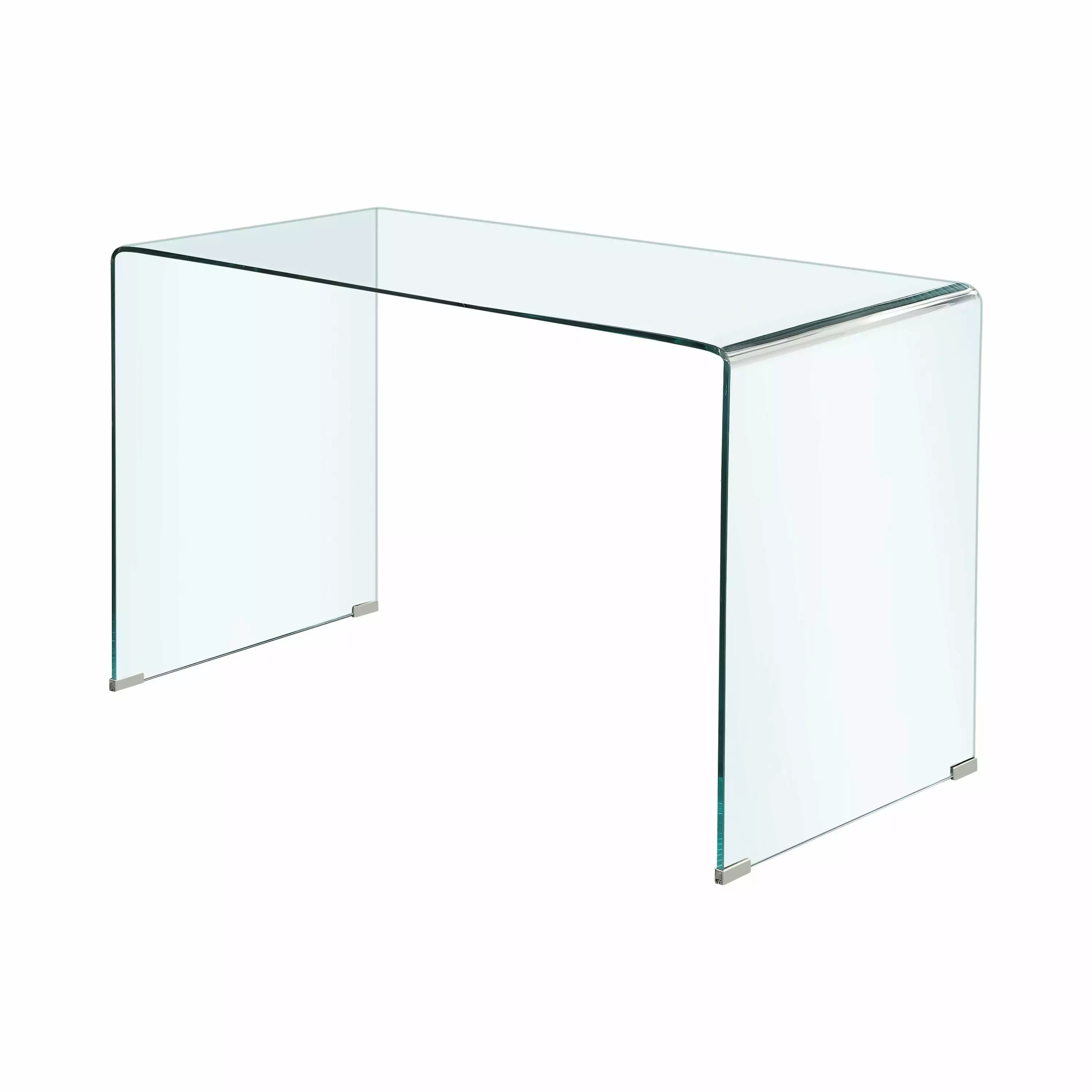 Ripley Glass Writing Desk Clear Modern Home Office Furniture Coaster Company