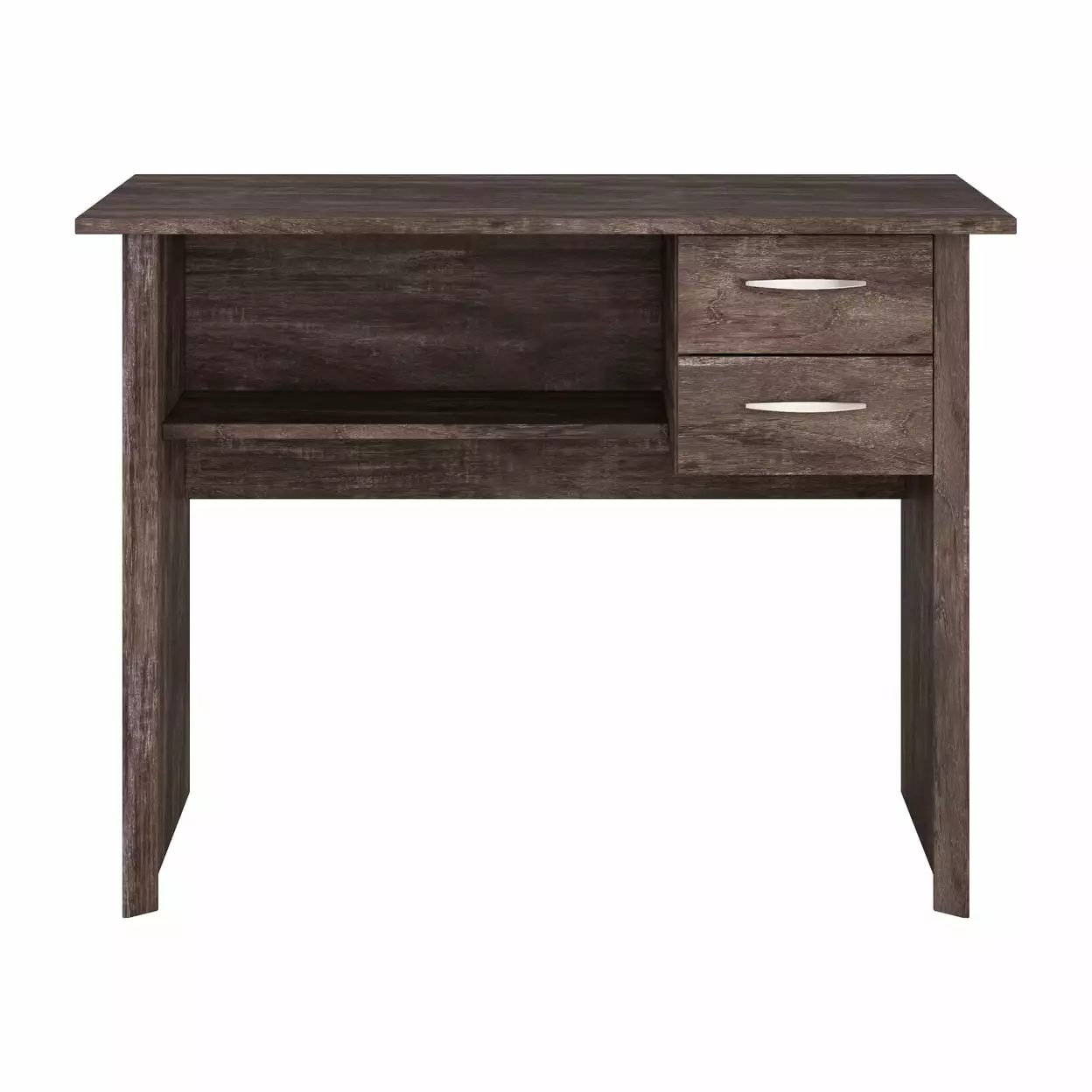 CorLiving Kingston Two Drawer Desk Rustic Brown Engineered Wood