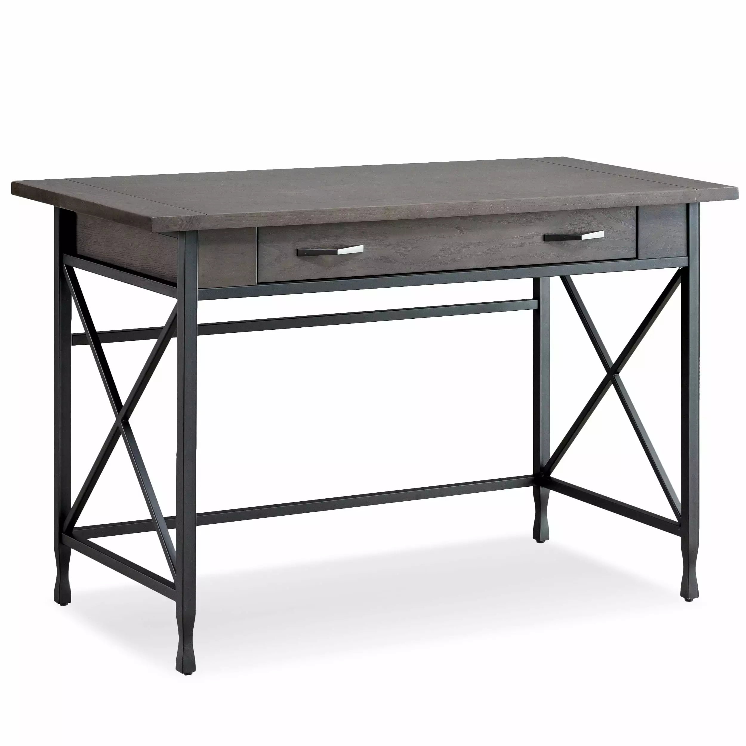 Leick Home Chisel and Forge Writing Computer Desk Smoke Gray Home Office Design House