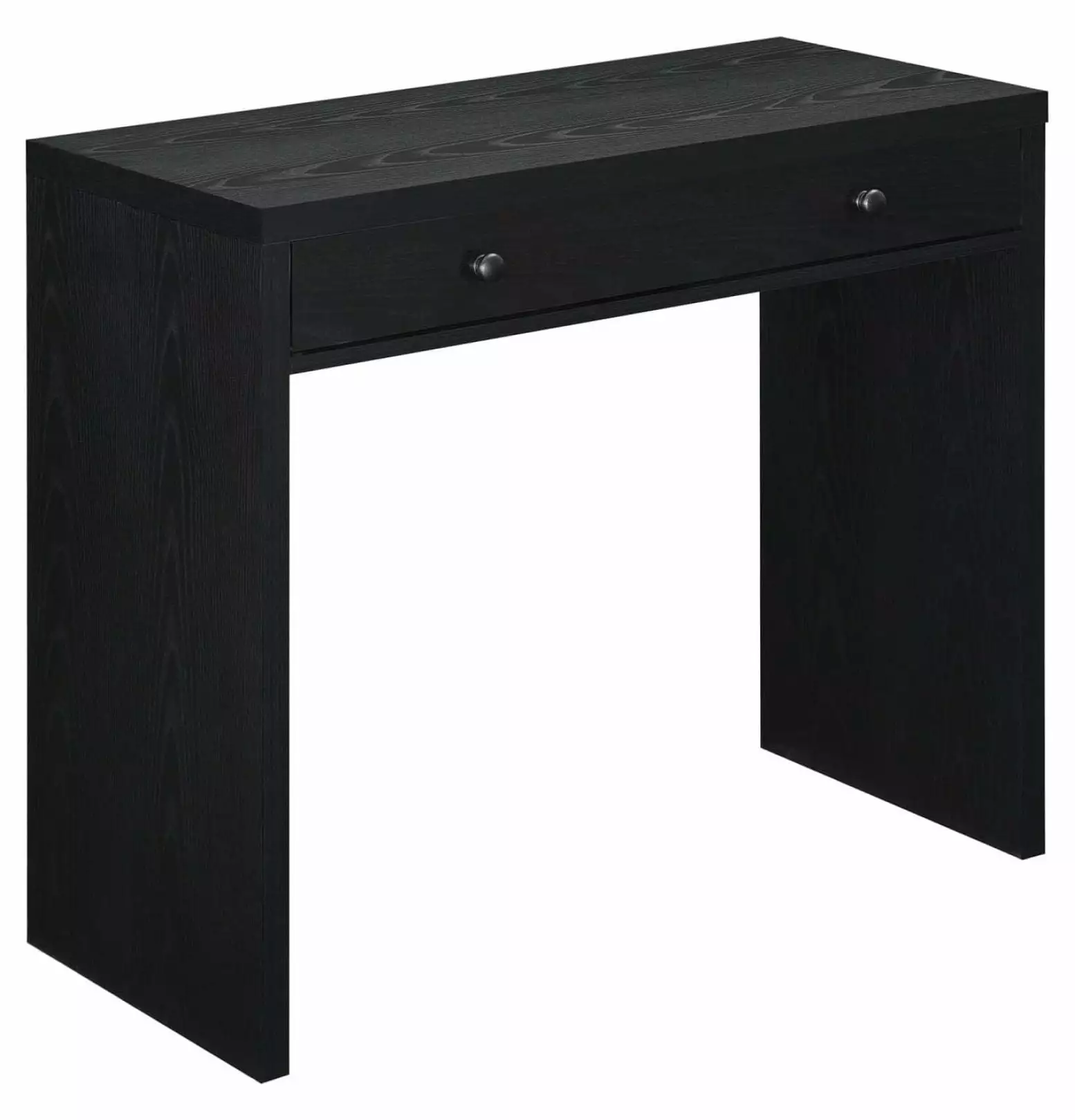 Drevy Northfield 1 Drawer 36 Inch Desk - Black Home Office Workstation