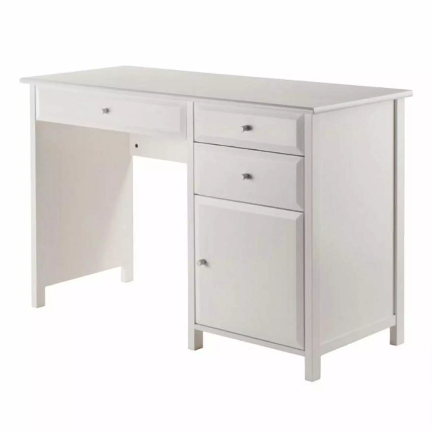 Ergode Delta White Home Office Writing Desk - Modern Minimalist Workstation
