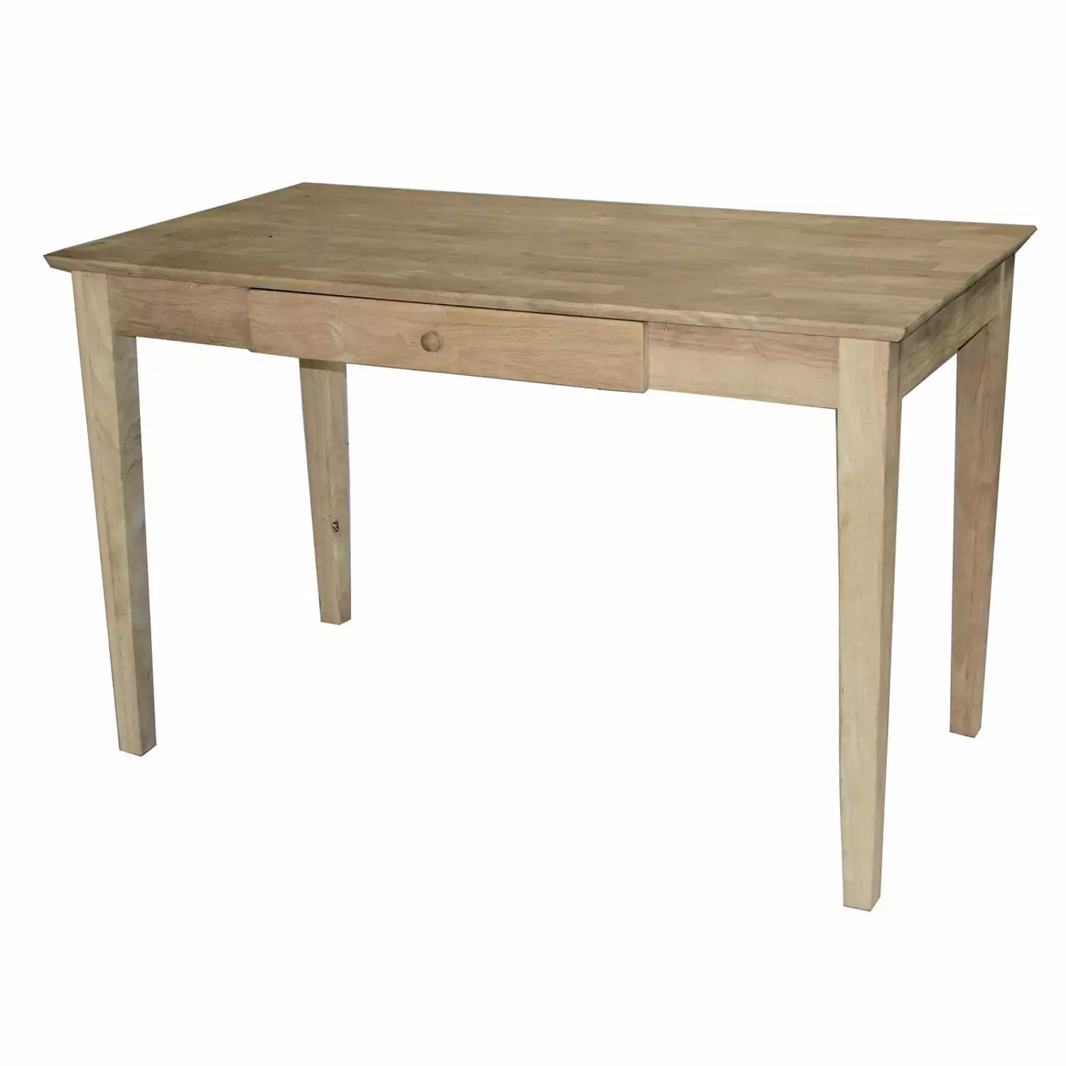 Unfinished Solid Wood Desk Laptop Computer Writing Table Drawer Fast Furnishing