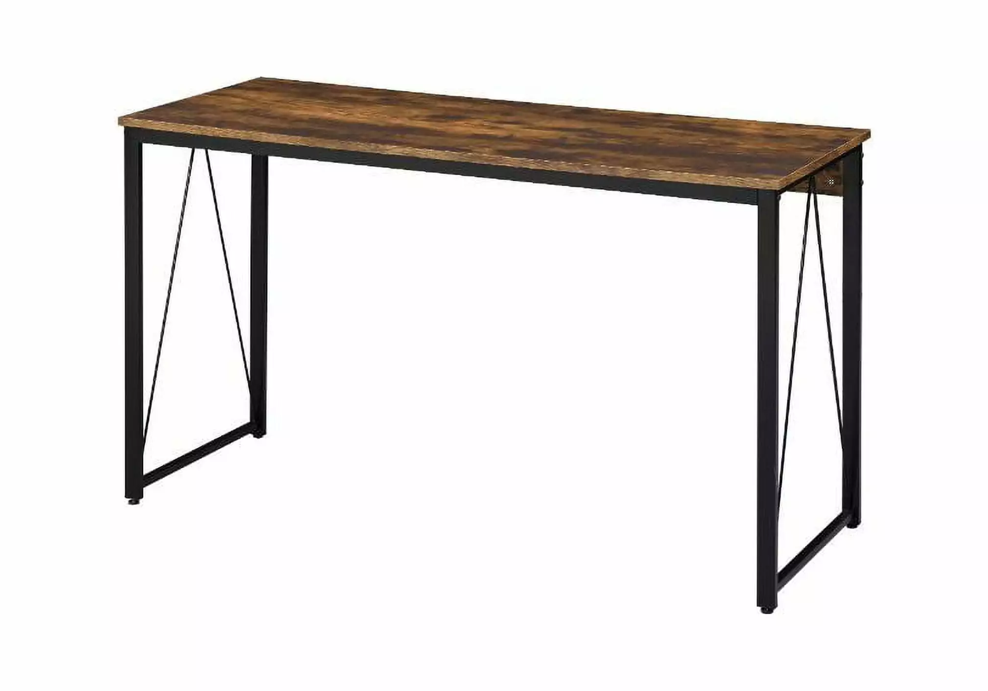 GeeHome Zaidin Writing Desk Weathered Oak and Black Finish 92605