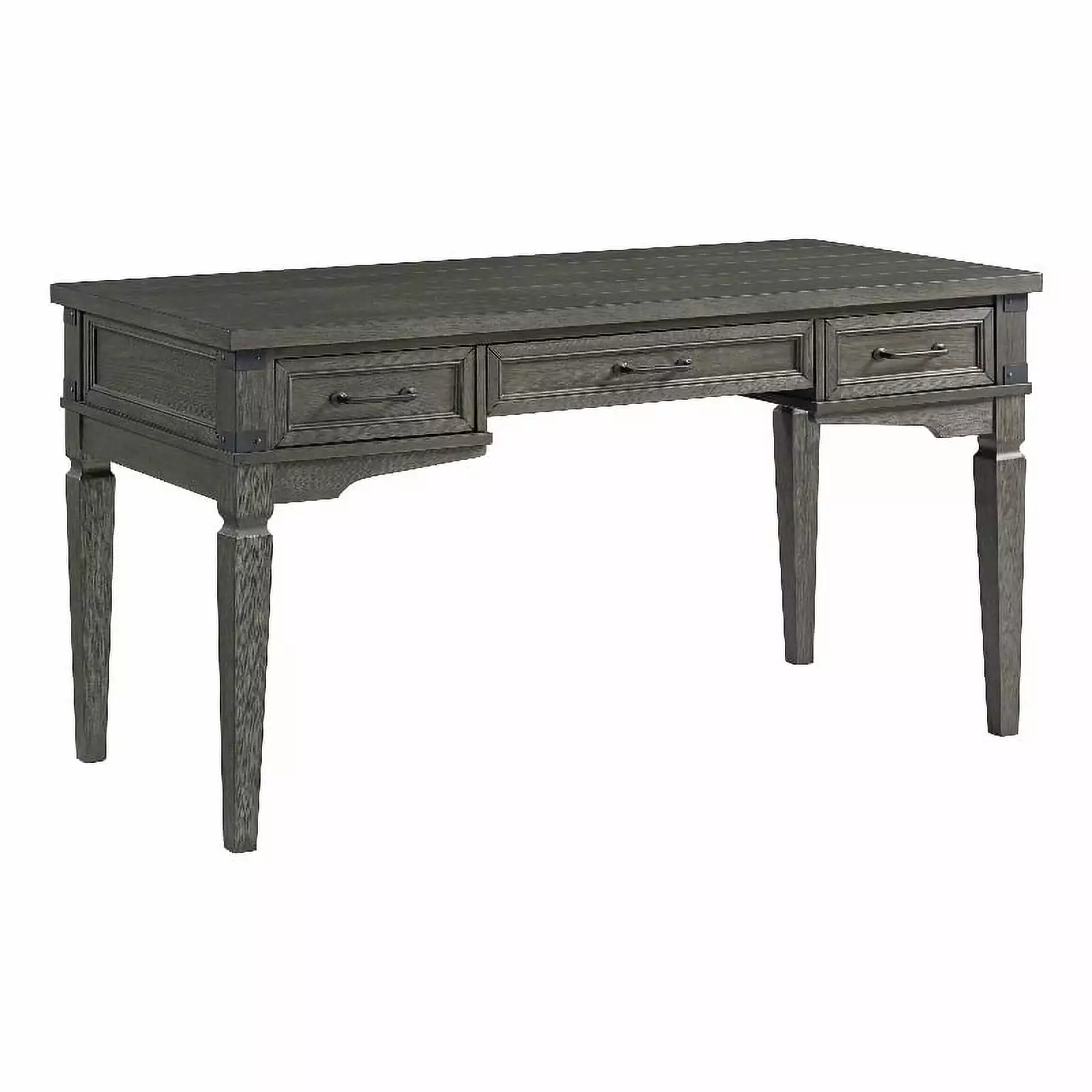 Intercon Furniture Foundry Home Office 60 Wood Writing Desk Pewter