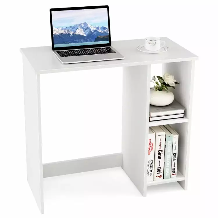 Kadyn Home Office Writing Desk Executive Computer Workstation 31.5 Inch Modern White
