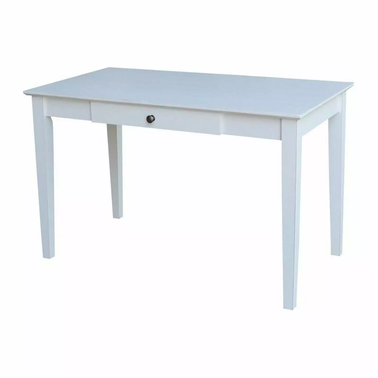 Kingfisher Lane Writing Desk Drawer Beach White Compact Workstation