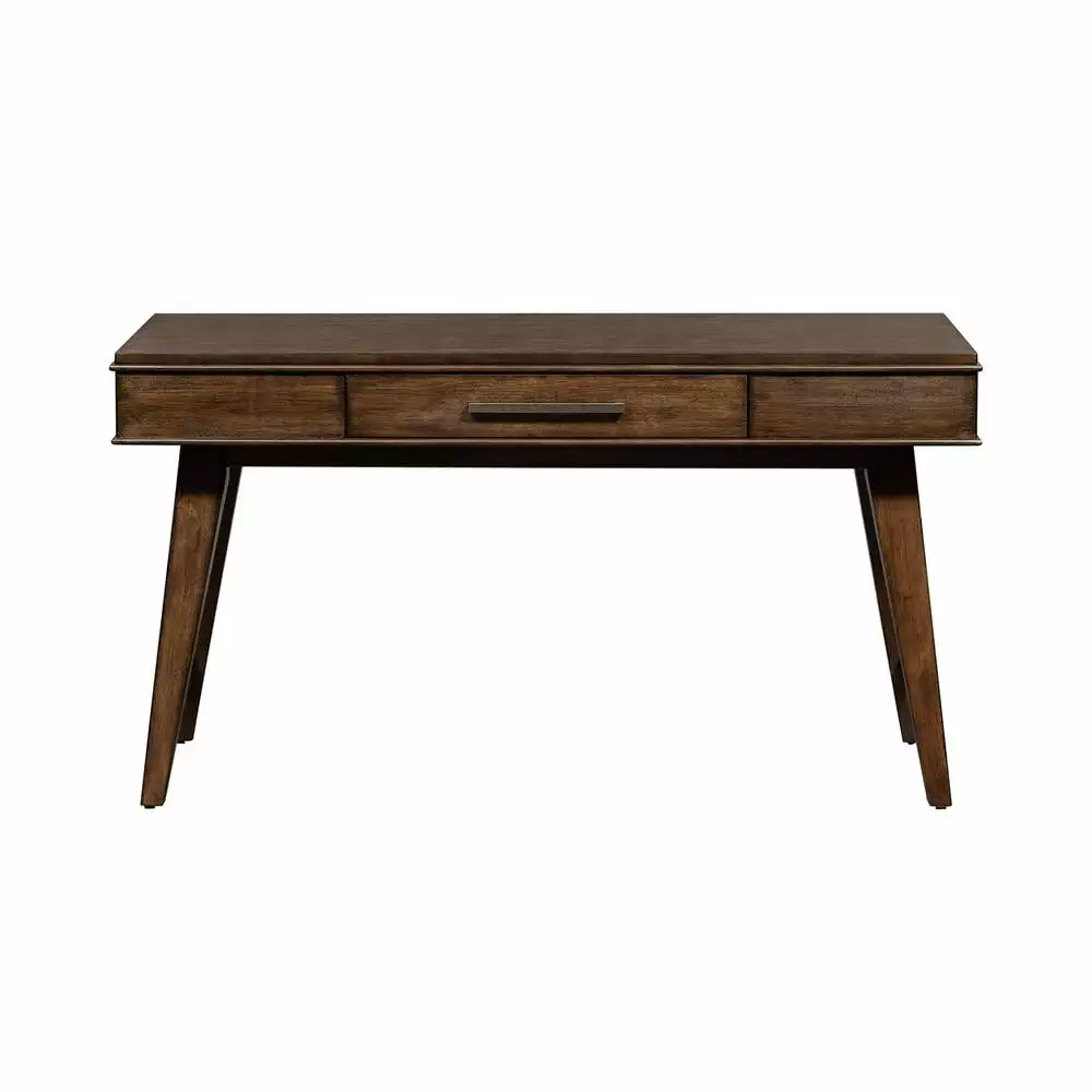 Lift Top Writing Desk Bronze Spice Finish - Space Saving Home Office Desk Liberty Furniture