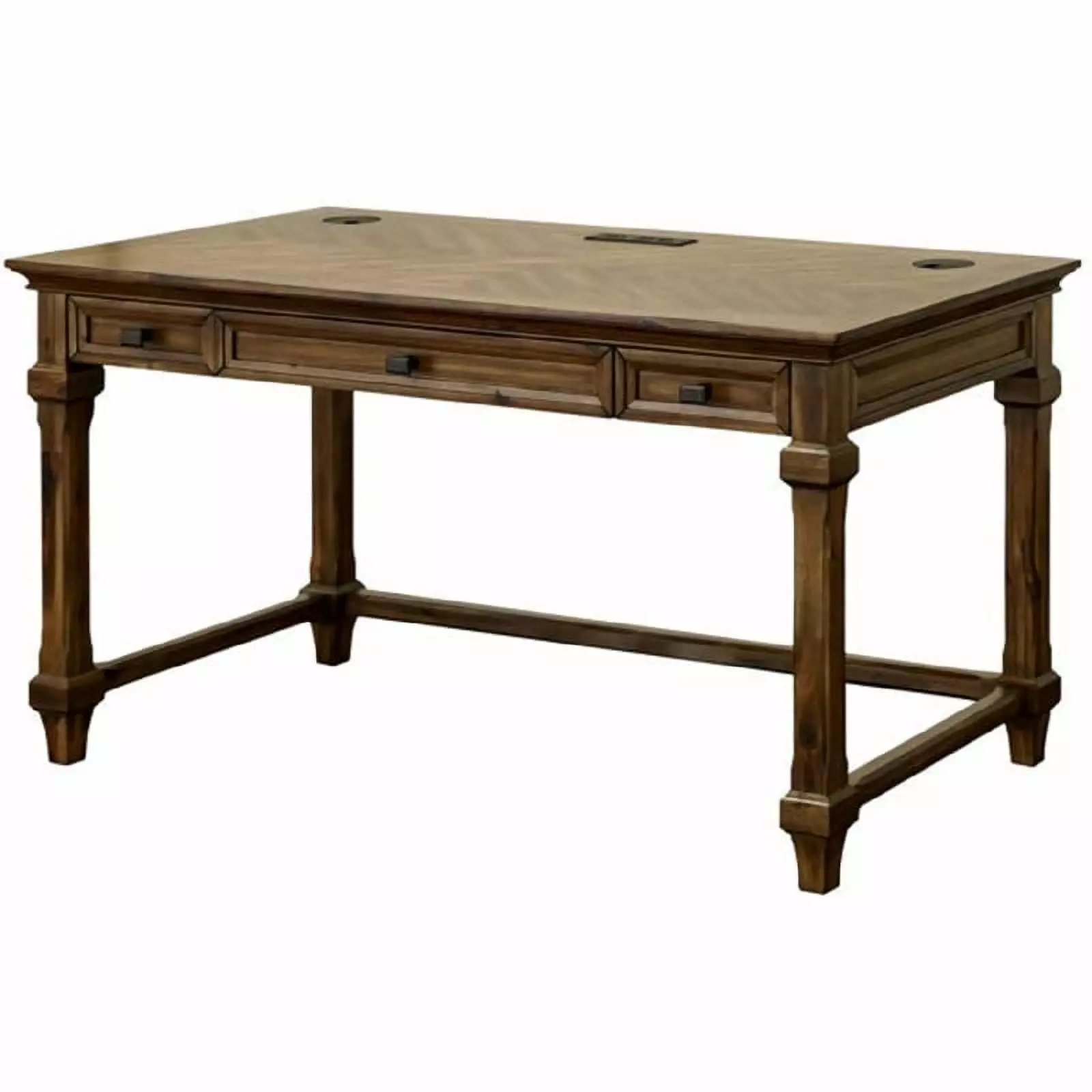 Martin Furniture Point Reyes 54W Solid Wood Writing Desk Toasted Pecan