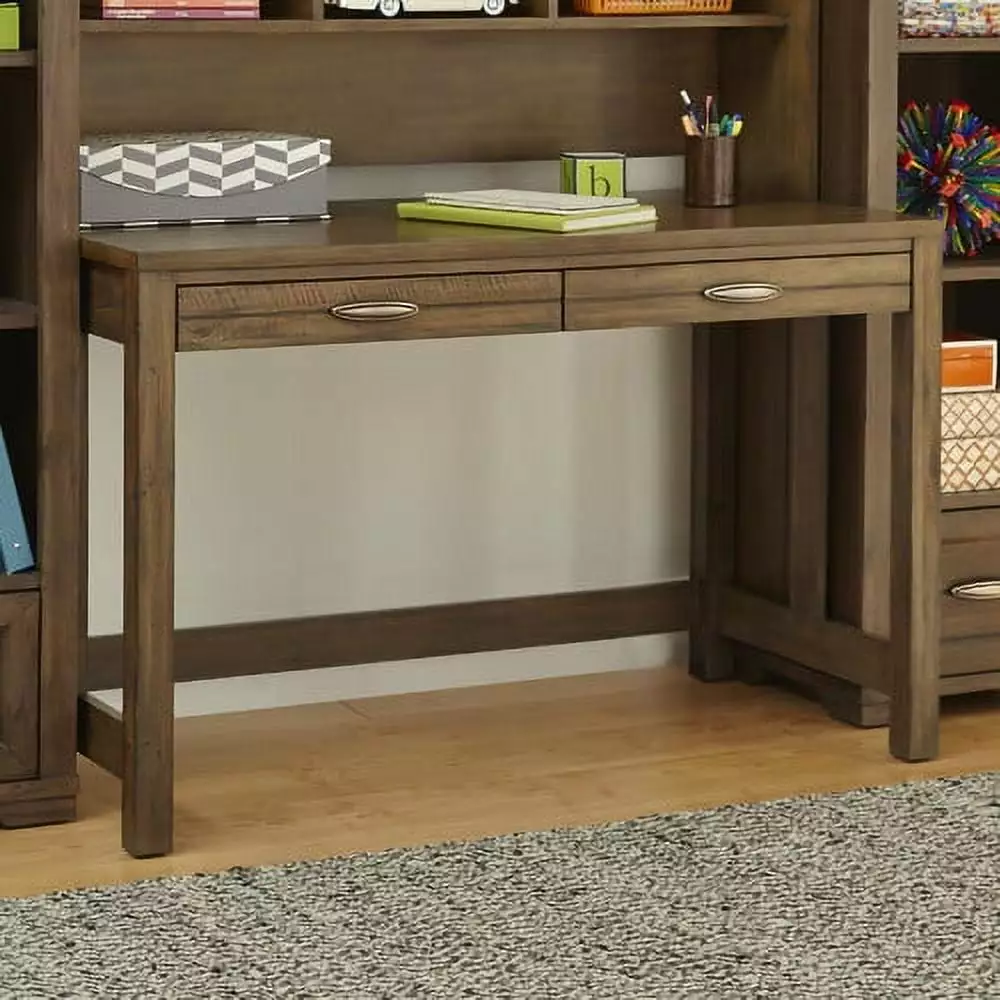 My Home Furnishings Logan Driftwood Engineered Hard Wood Desk Office