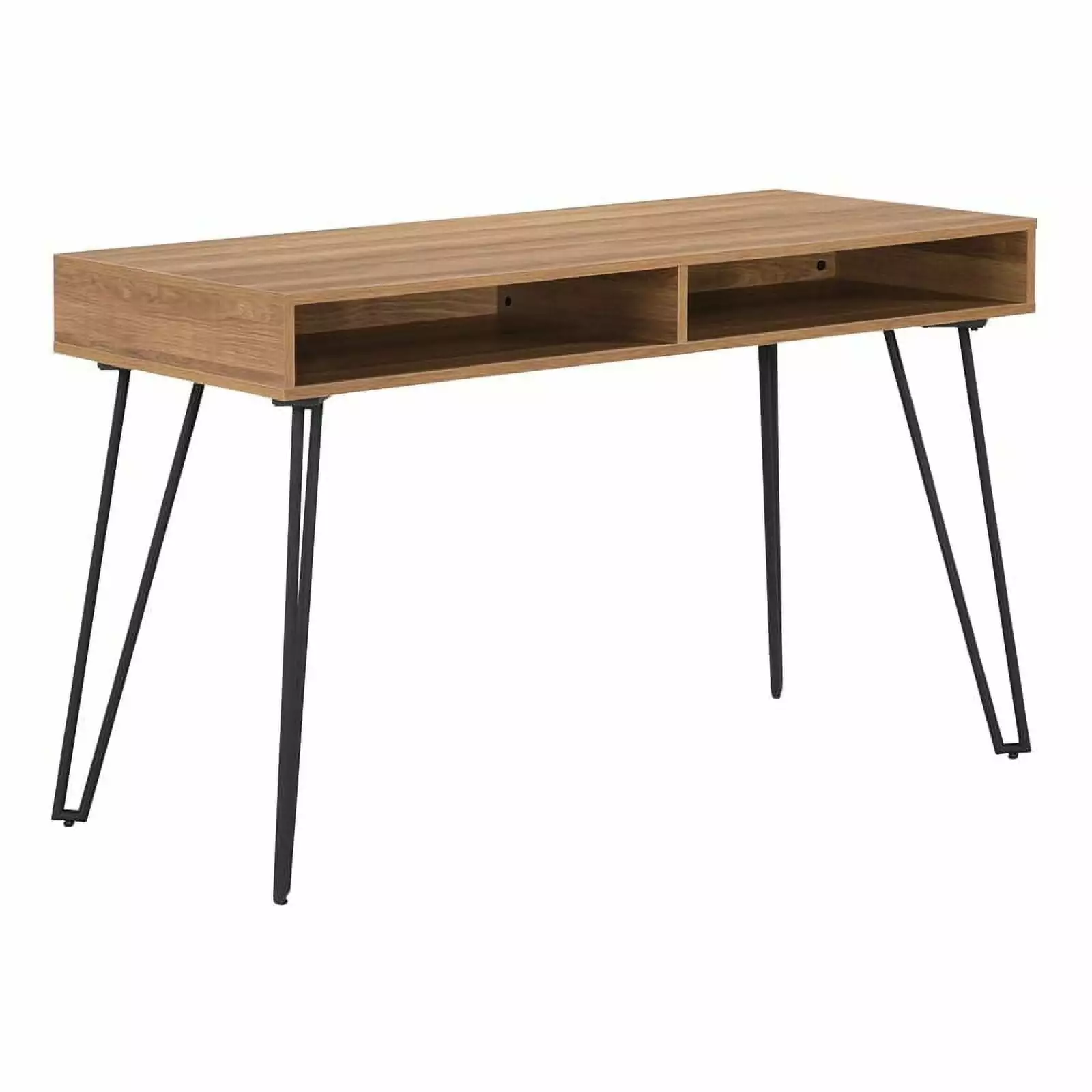 48 Inch Writing Desk Engineered Wood Brown Finish KD Study Desk OSP Home Furnishings
