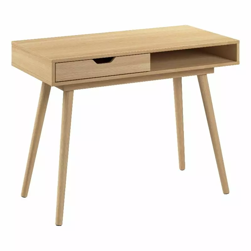 Pemberly Row 40W Writing Desk Natural Oak - Engineered Wood Study Desk