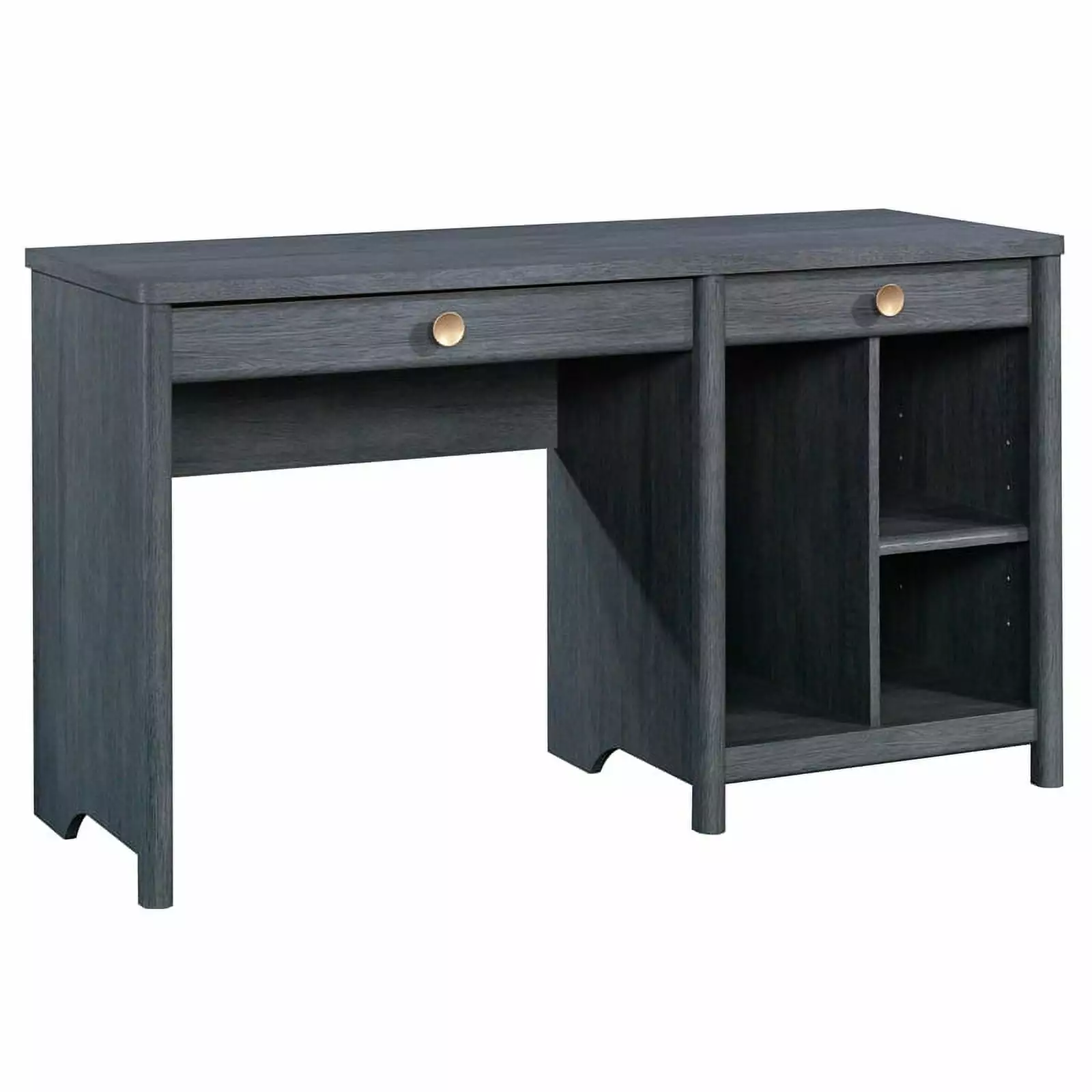 Pemberly Row Contemporary Engineered Wood Desk Denim Oak Finish