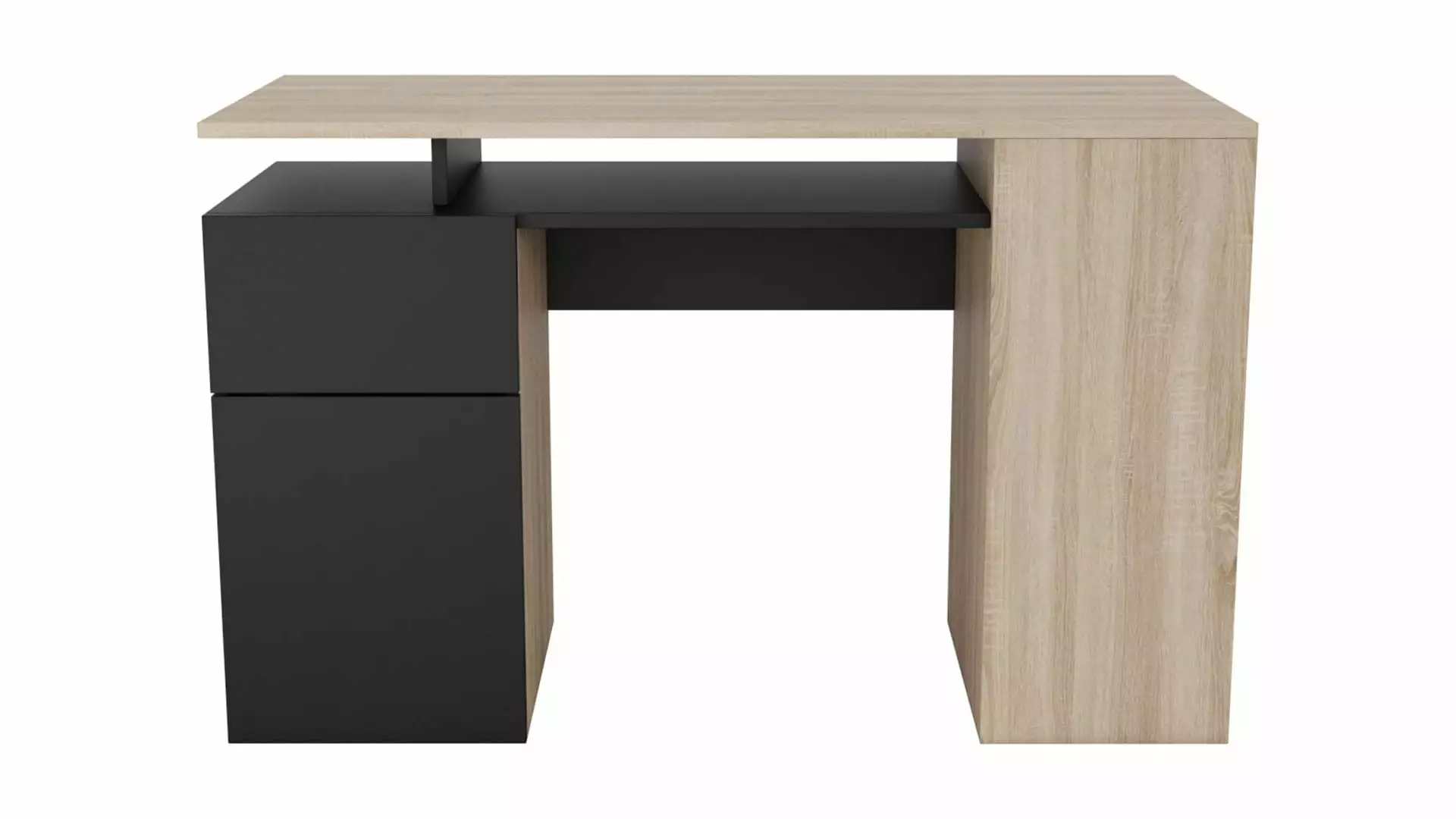 Tredo Black Writing Desk - Minimalist and Modern Design Home Office Roomsmart