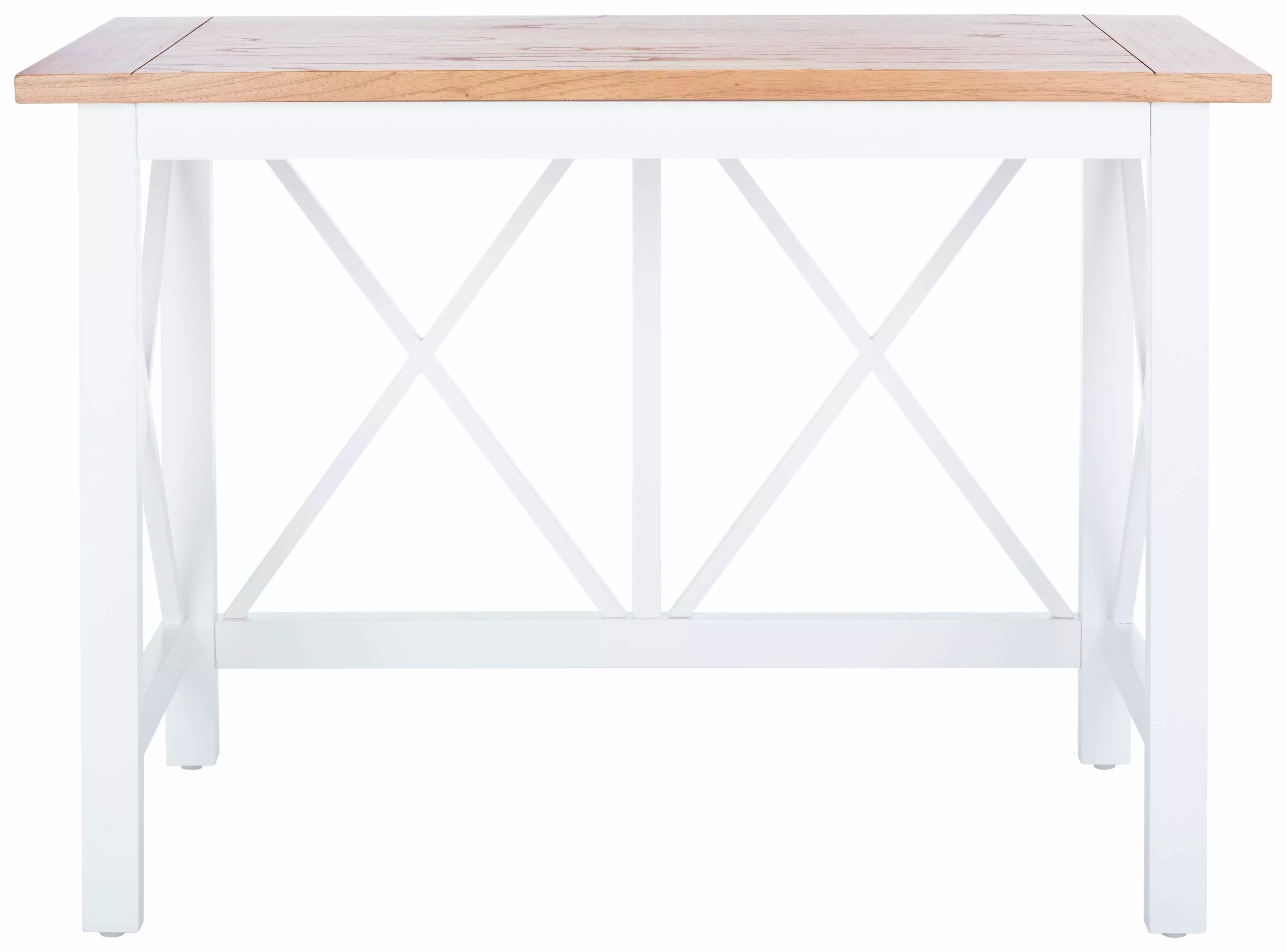 SAFAVIEH Freyr Contemporary Wood Writing Desk Brown and White