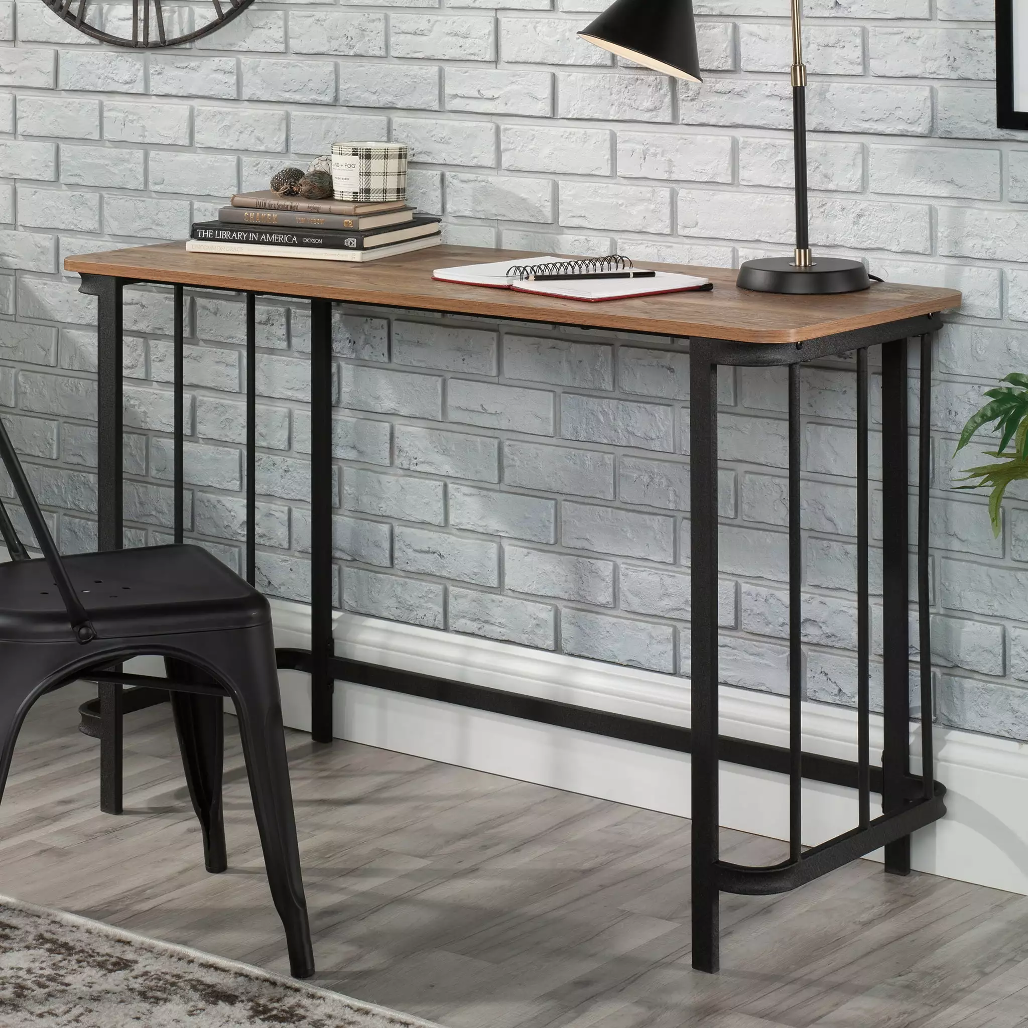 Sauder Station House Writing Desk Etched Oak Finish