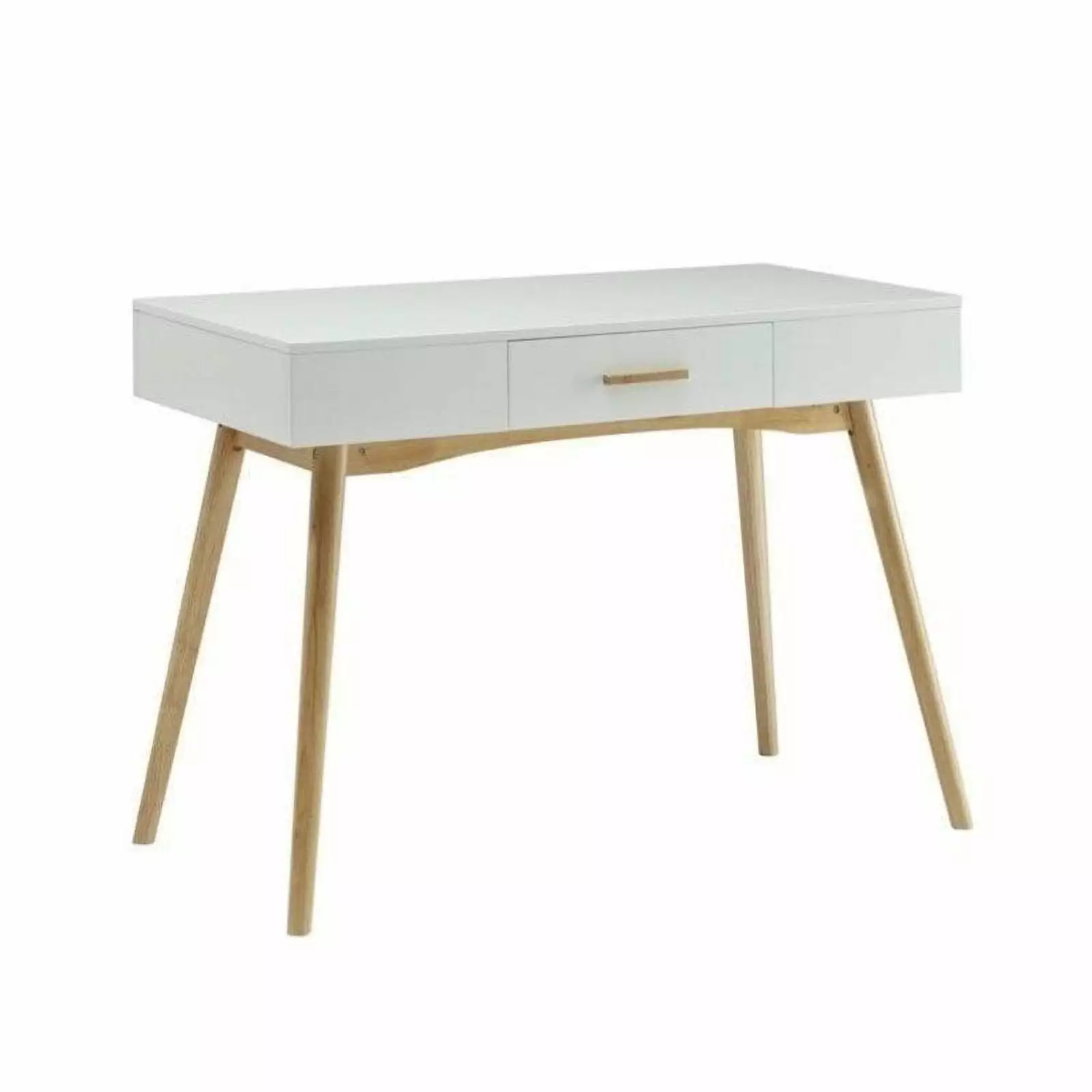Scranton & Co 1 Drawer Desk White Modern Home Office Writing Desk
