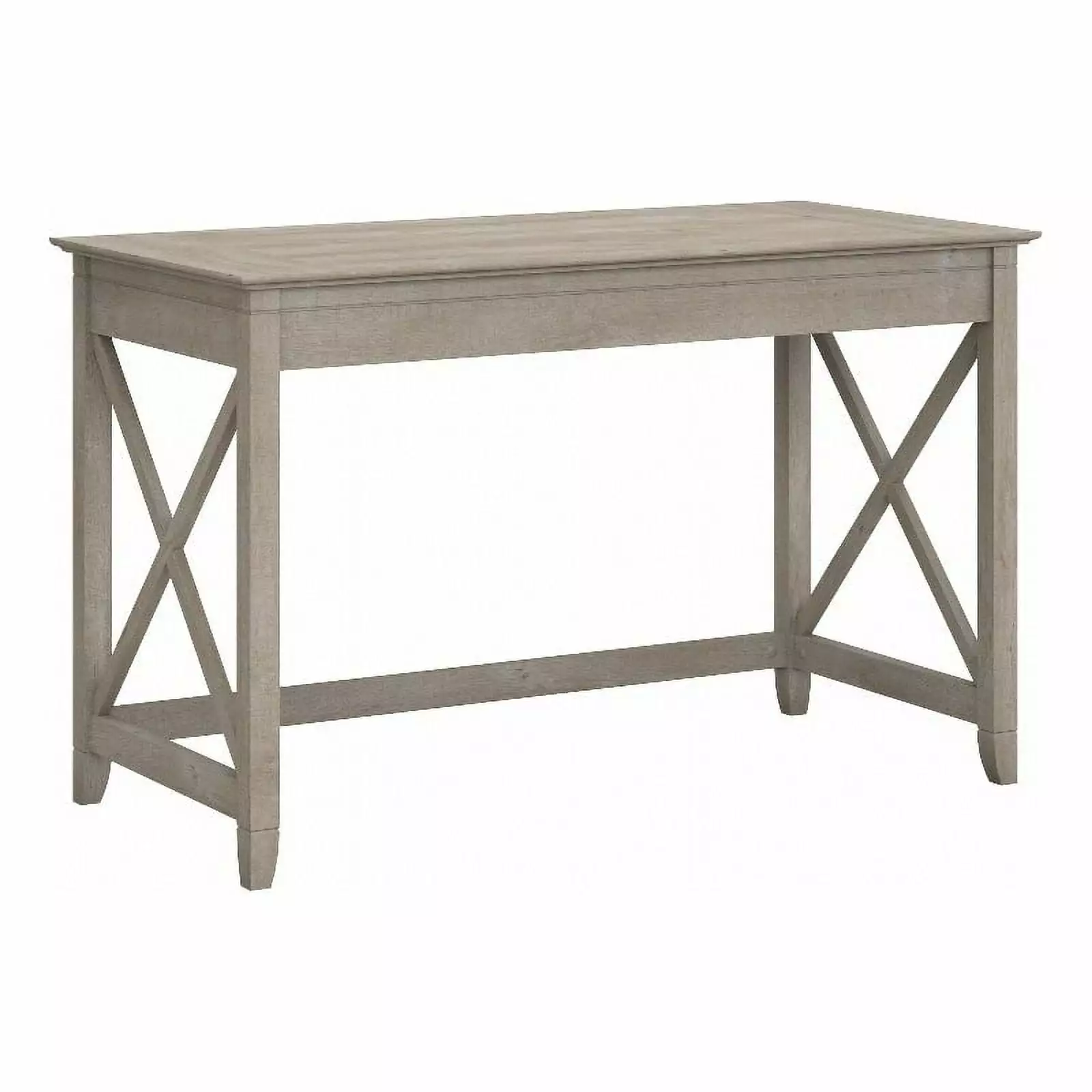 Scranton & Co Engineered Wood Writing Desk X Pattern Washed Gray
