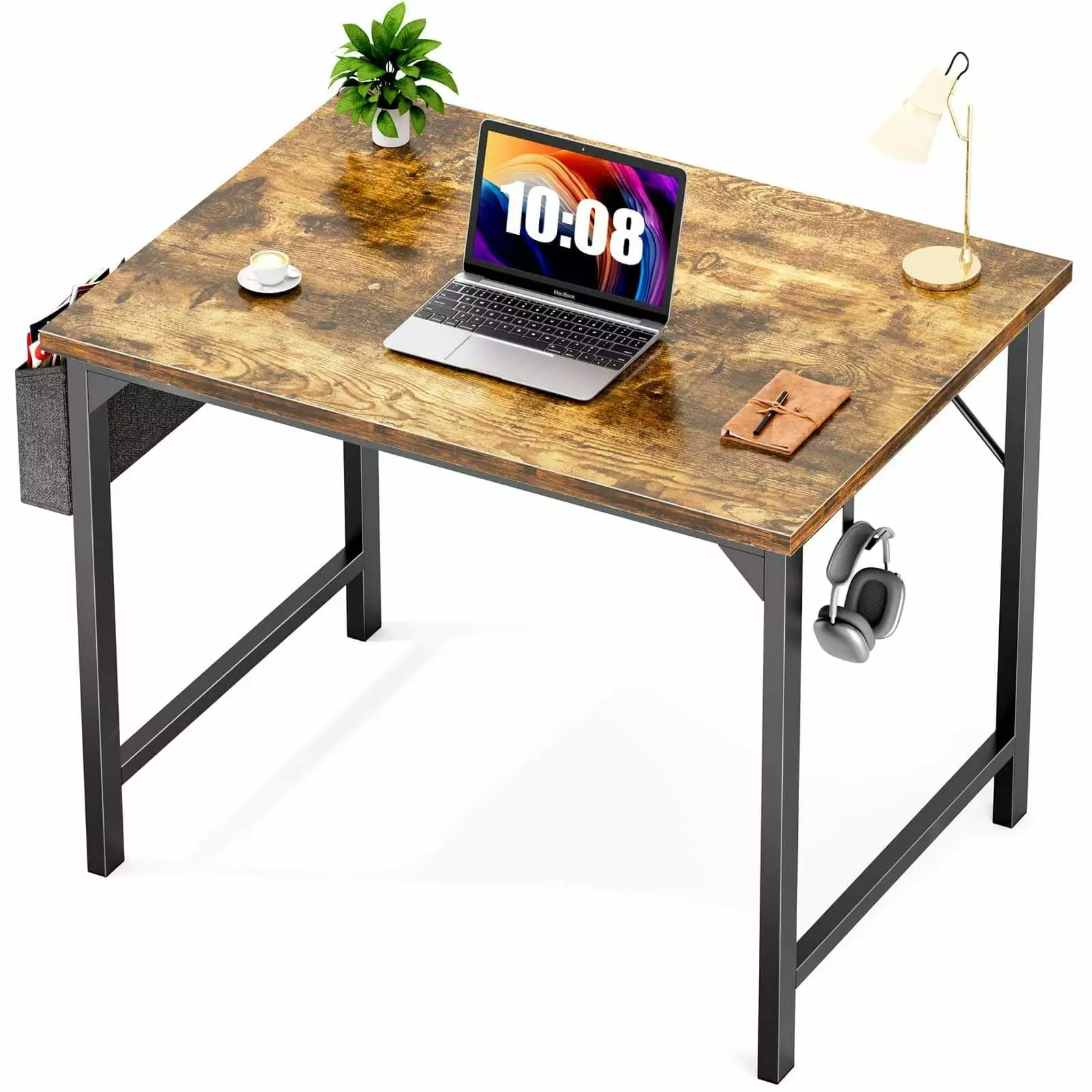 Modern Simple Style Wooden Work Office Desk Storage - 47 Inch Brown Desk SMHZ