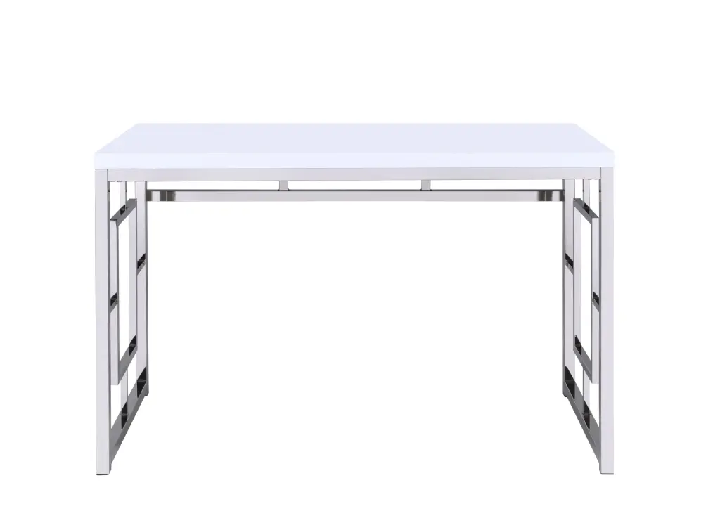 Alize Desk White Wood Modern Writing Desk steve silver furniture