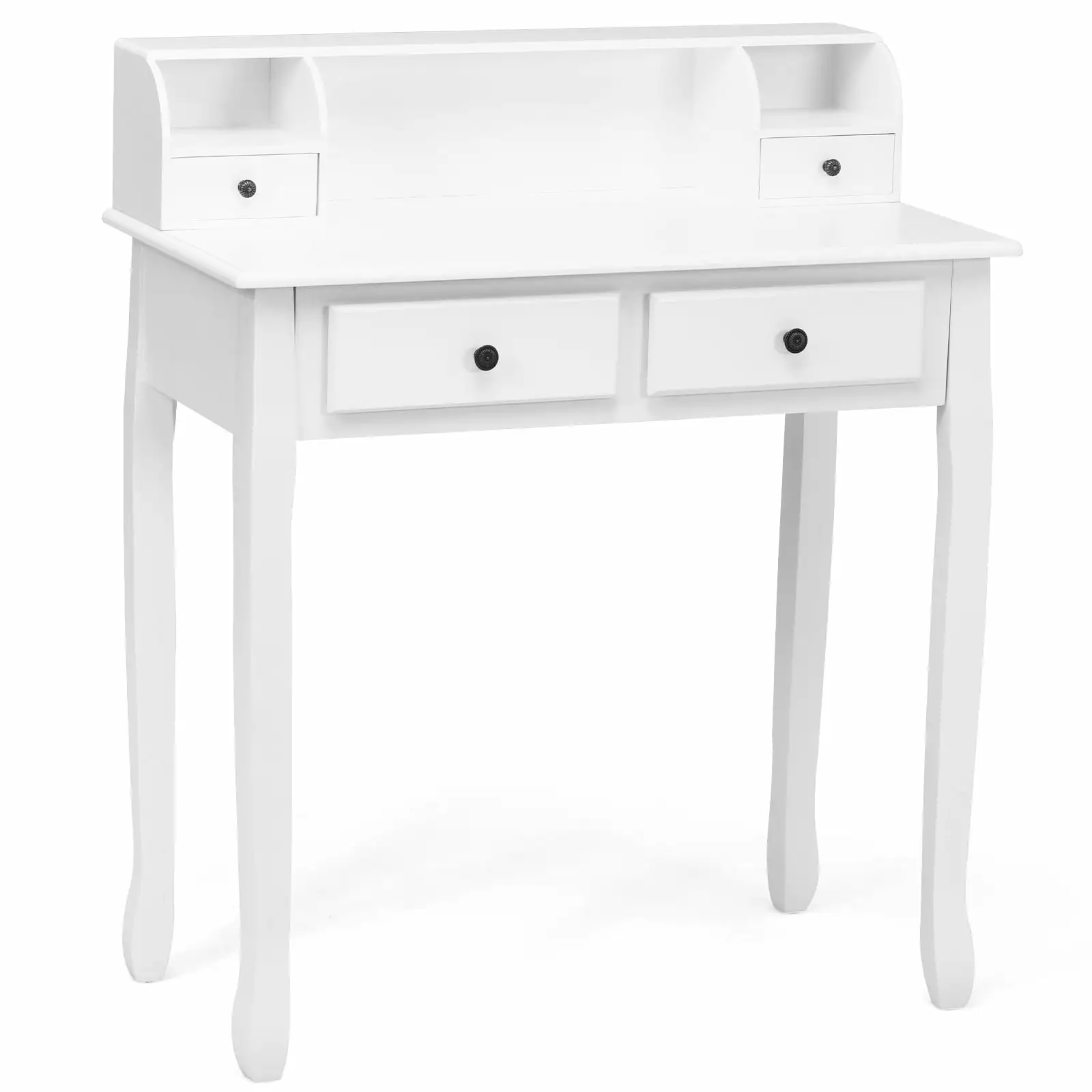 Topbuy Writing Desk W Drawer Detachable Floating Organizer Computer Table White