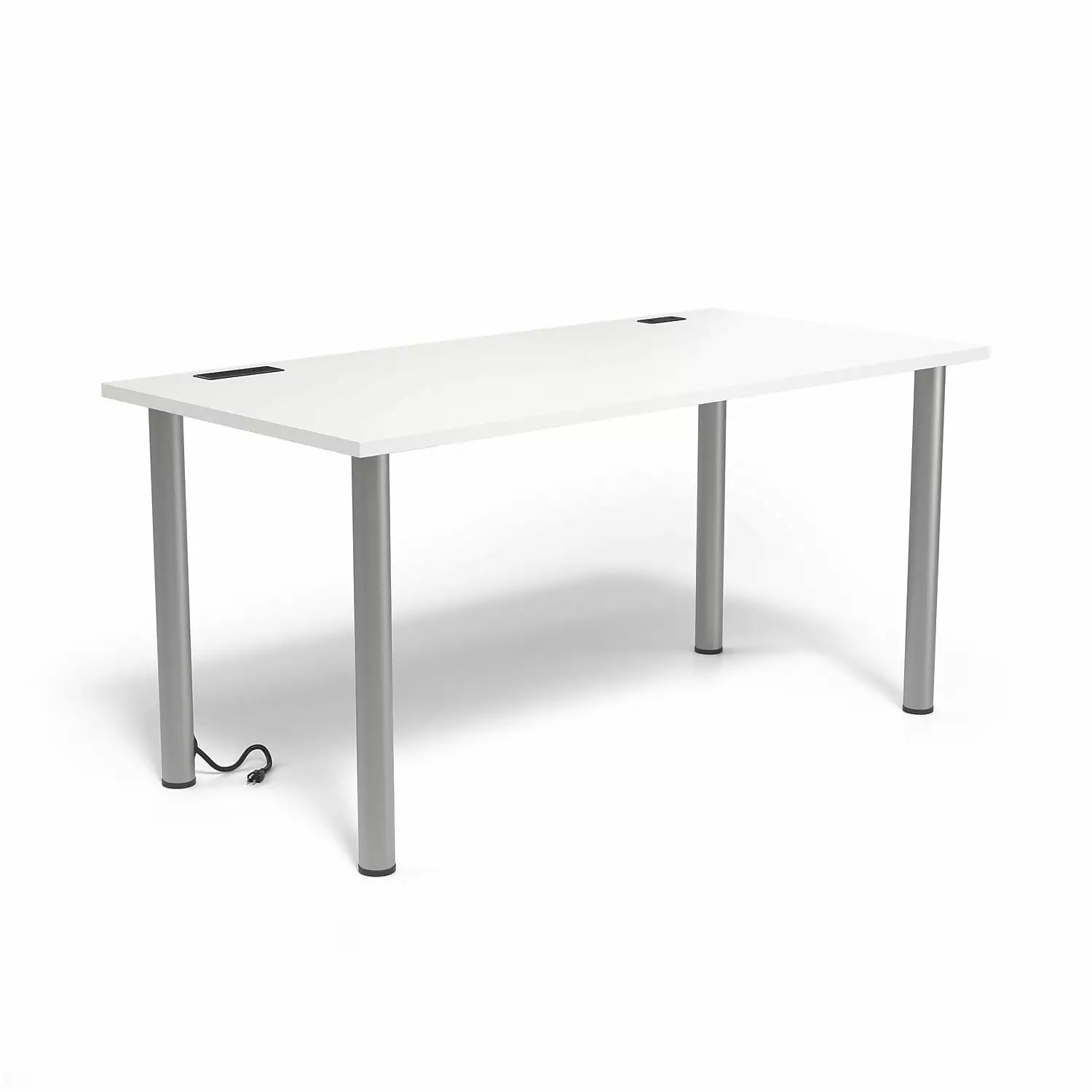 Union & Scale Essentials 60 Powered Writing Desk White UN56971