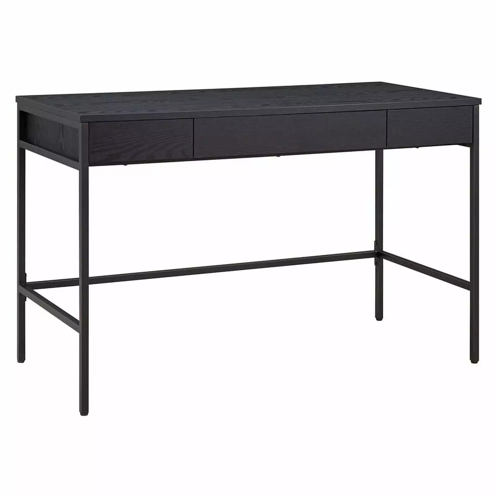 UrbanPro Mid-Century Writing Desk Black Grain Modern Home Office Desk