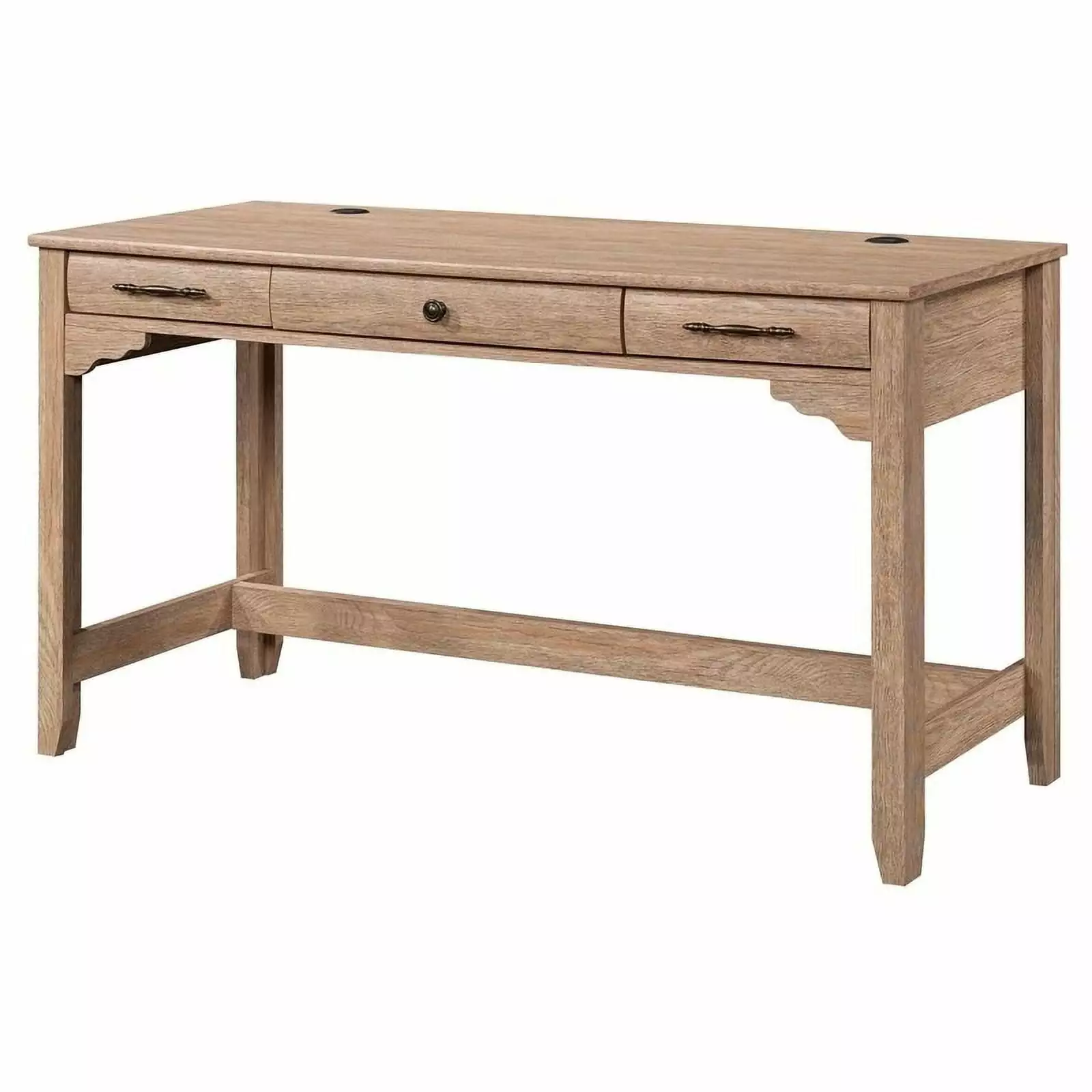 UrbanPro Modern Engineered Wood Writing Desk Brushed Oak Finish