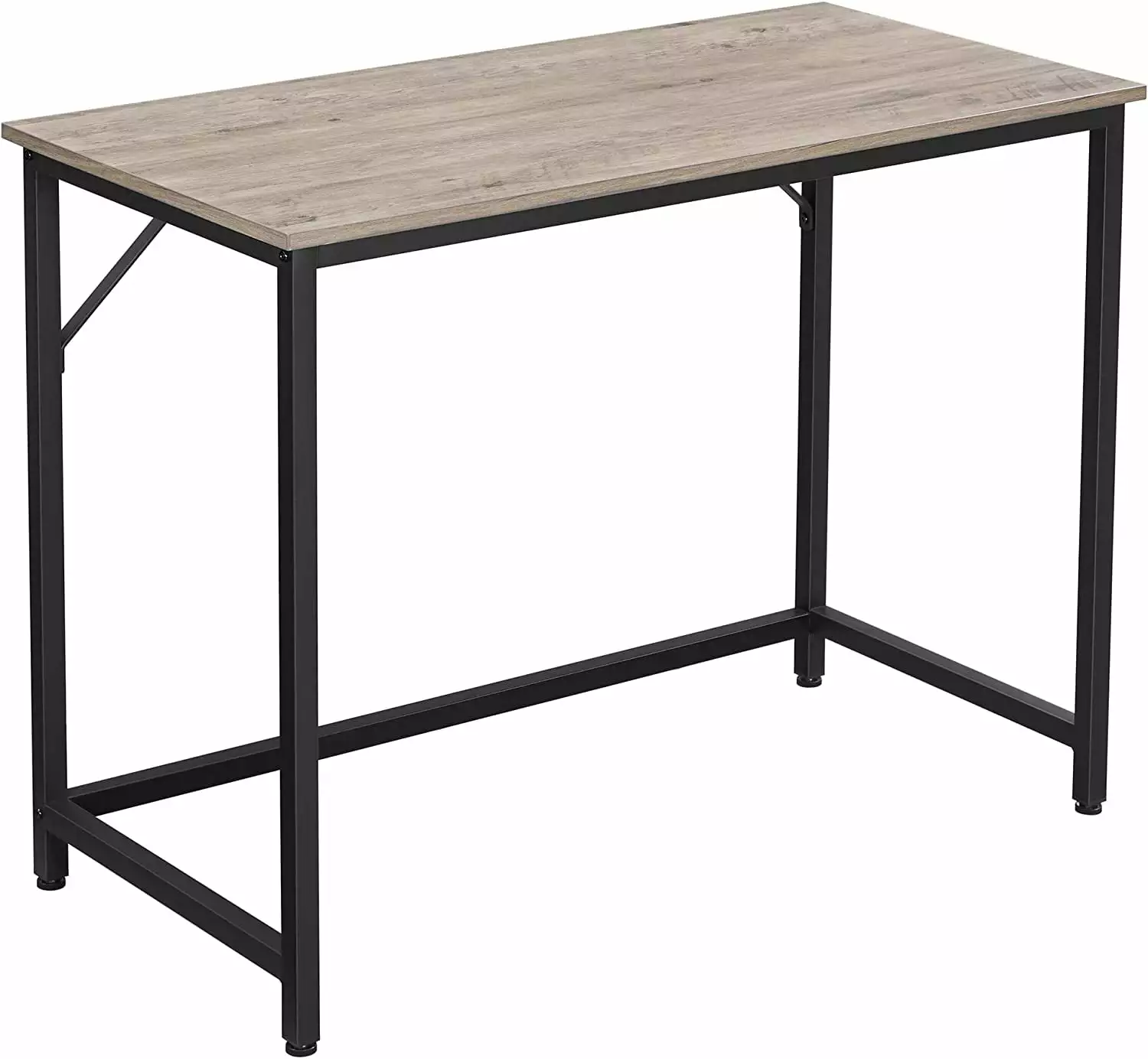 VASAGLE 39 Inch Computer Writing Desk Home Office Small Study Workstation Greige and Black