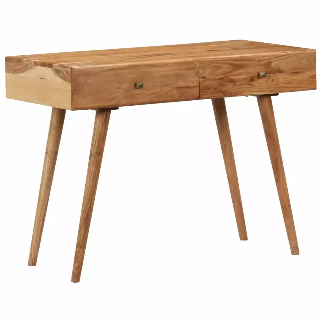 vidaXL Solid Acacia Wood Desk 39.3 x 20 Inches Home Office